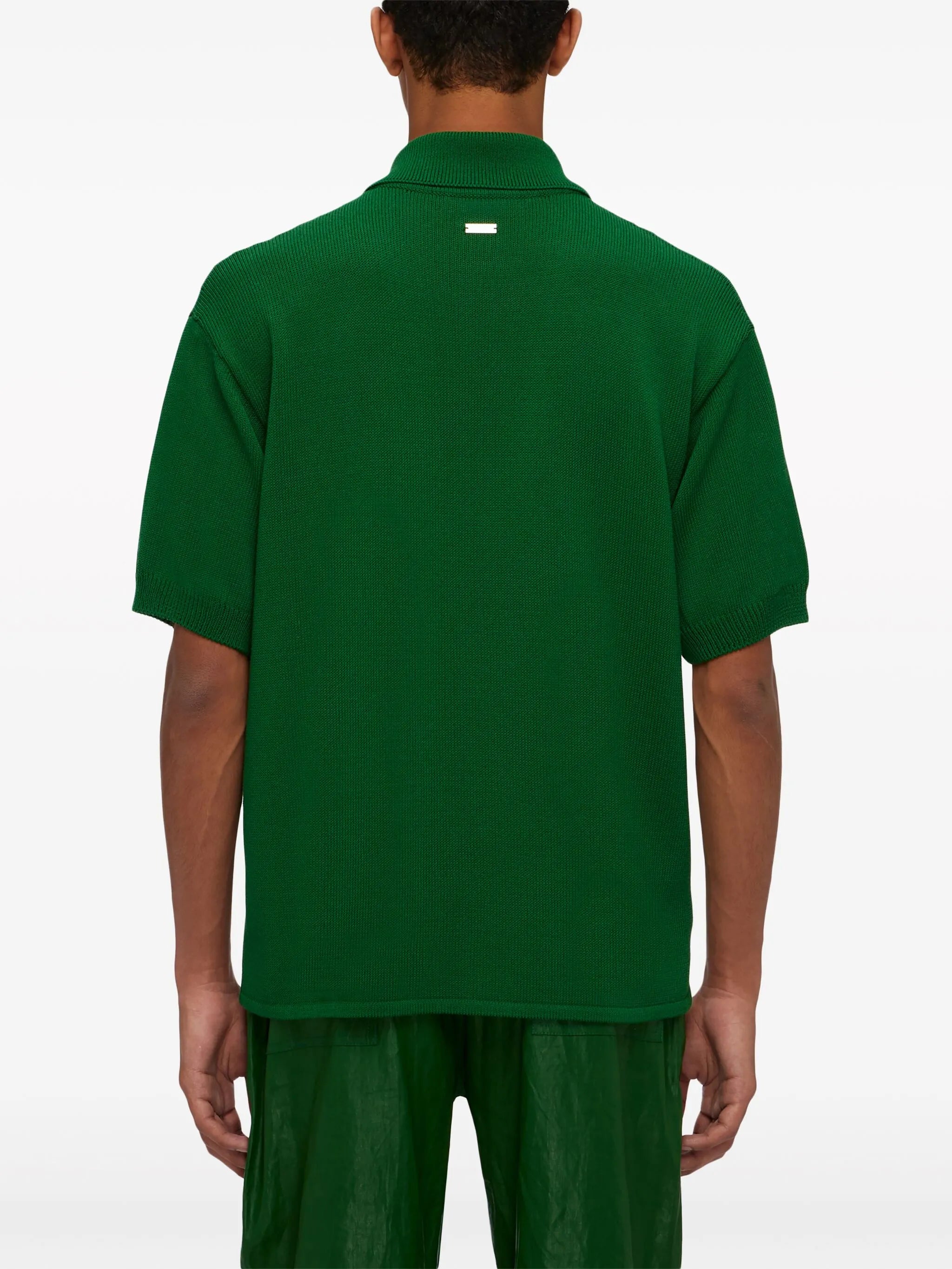 knitted polo shirt