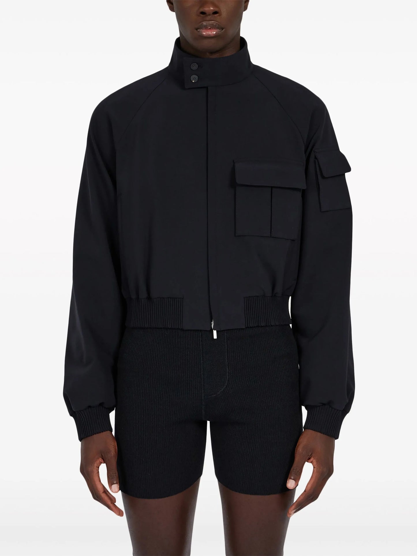cropped bomber jacket
