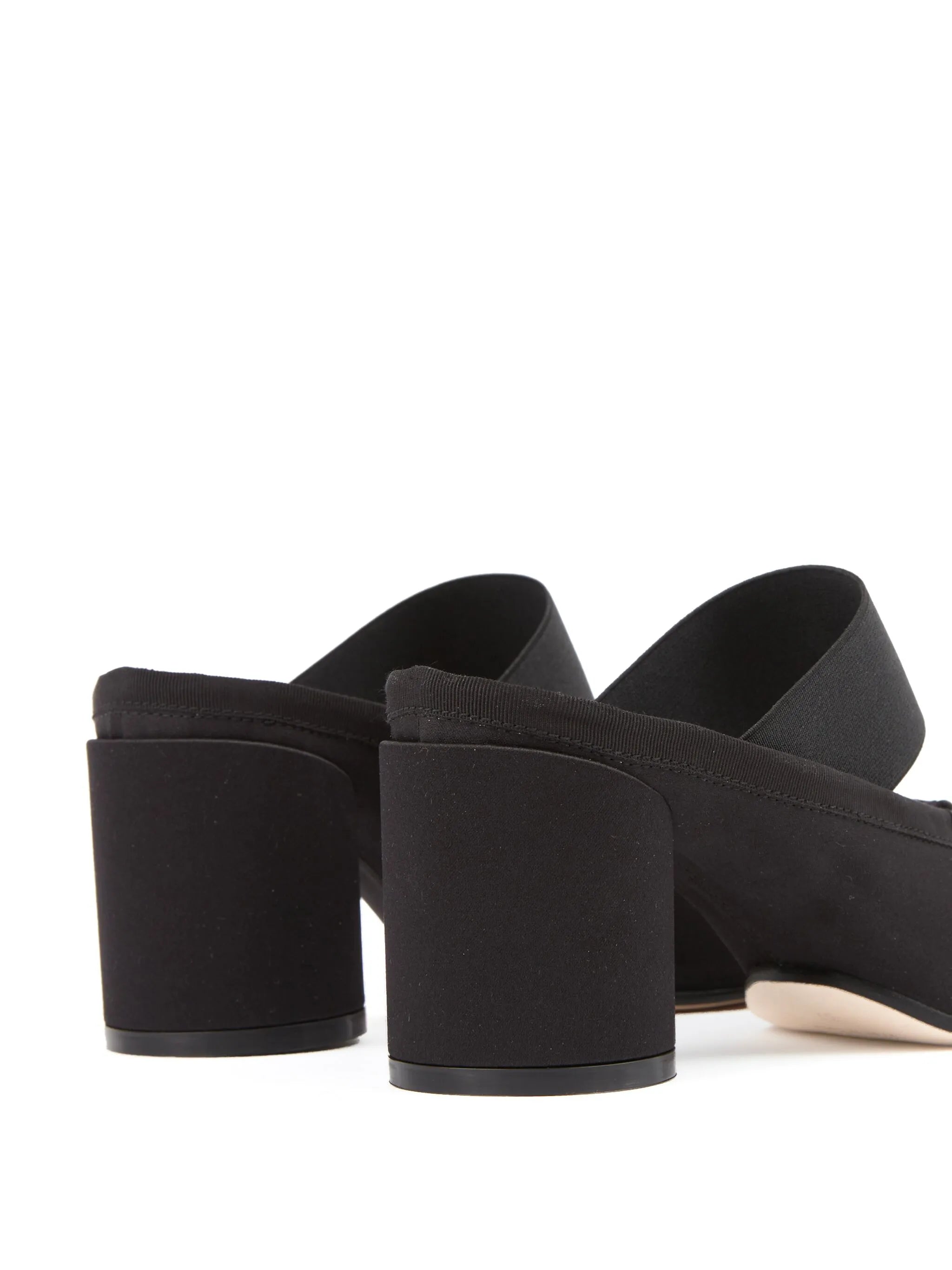 logo-strap bow-detail mules