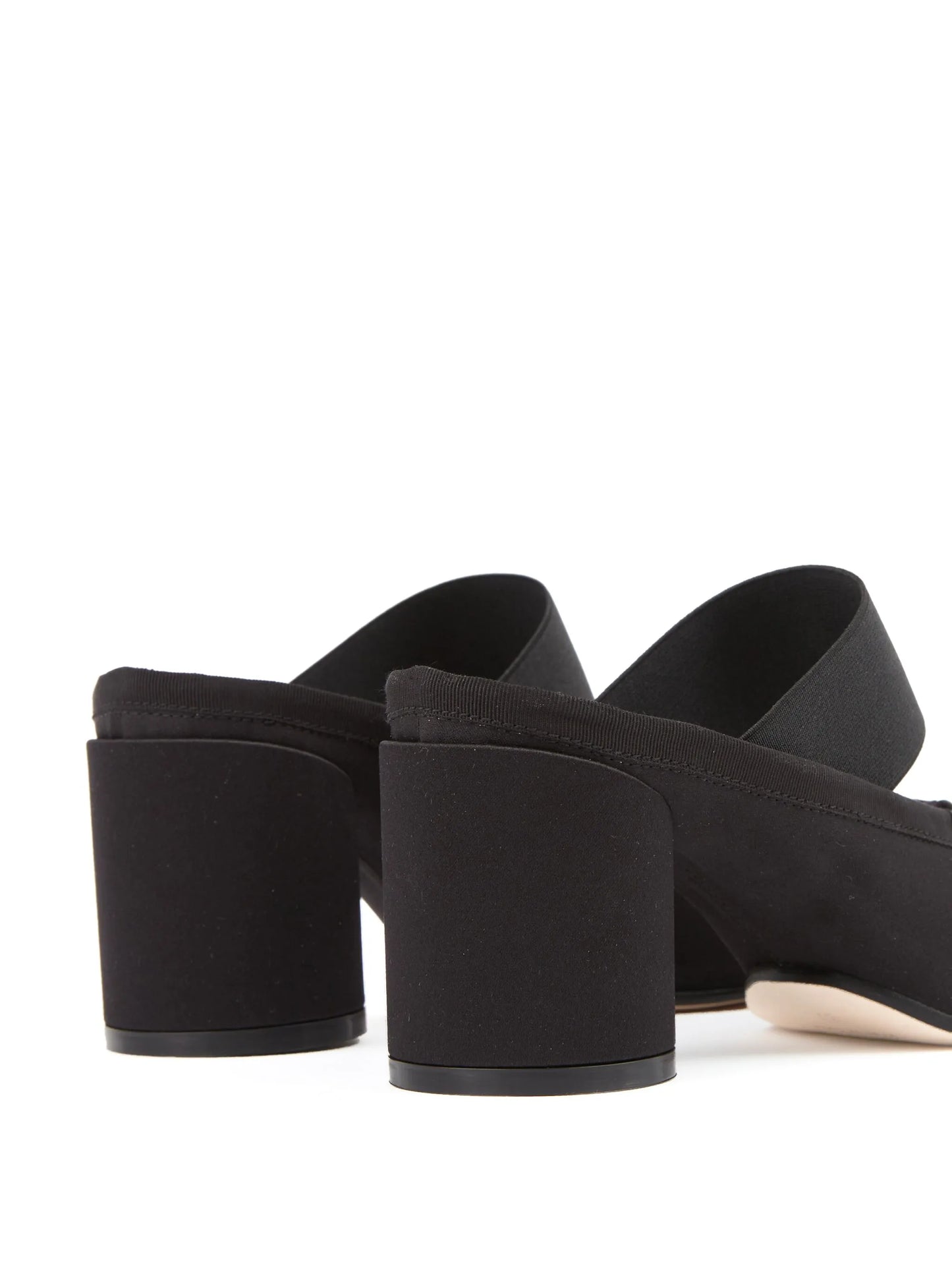 logo-strap bow-detail mules