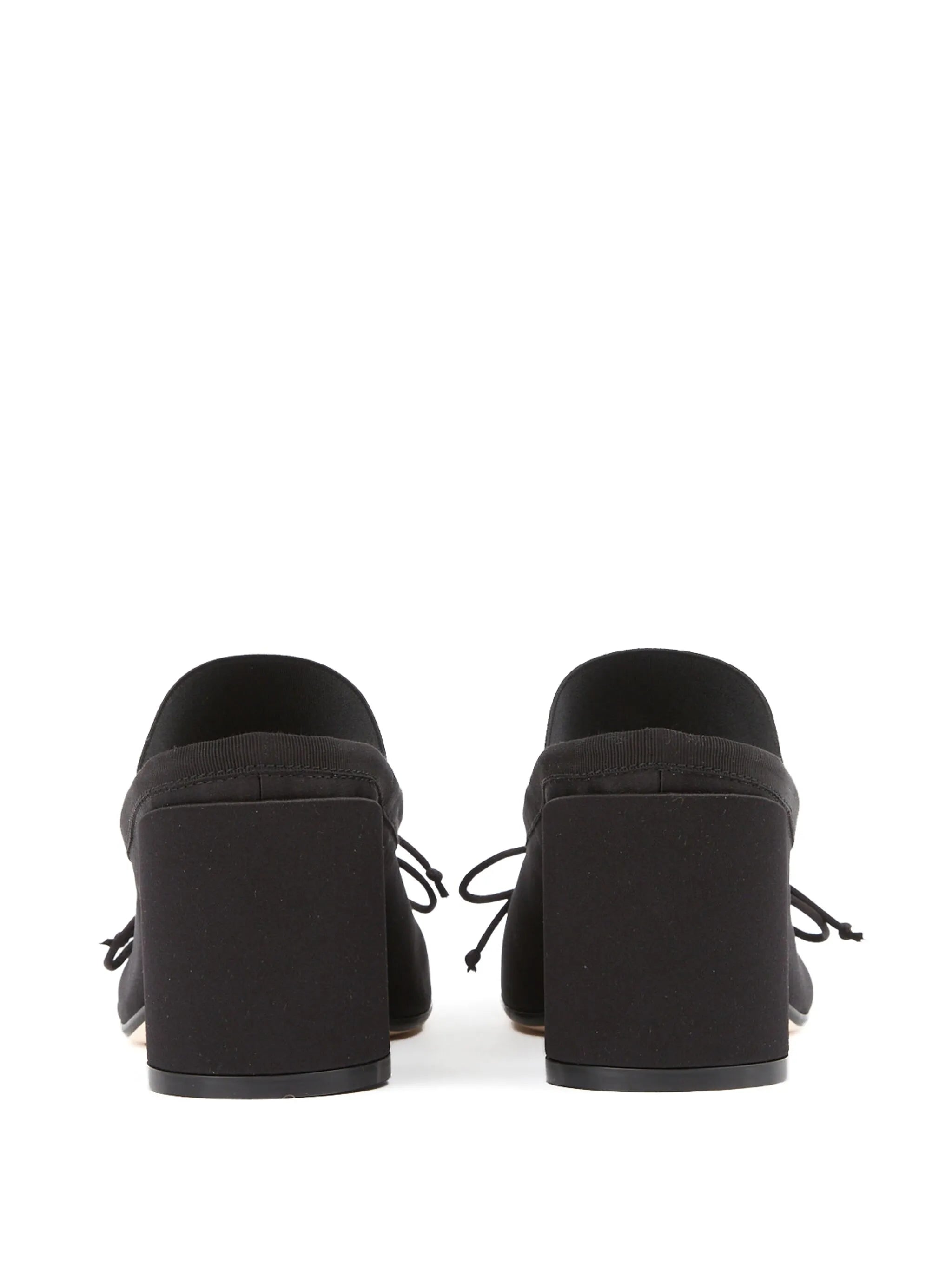 logo-strap bow-detail mules