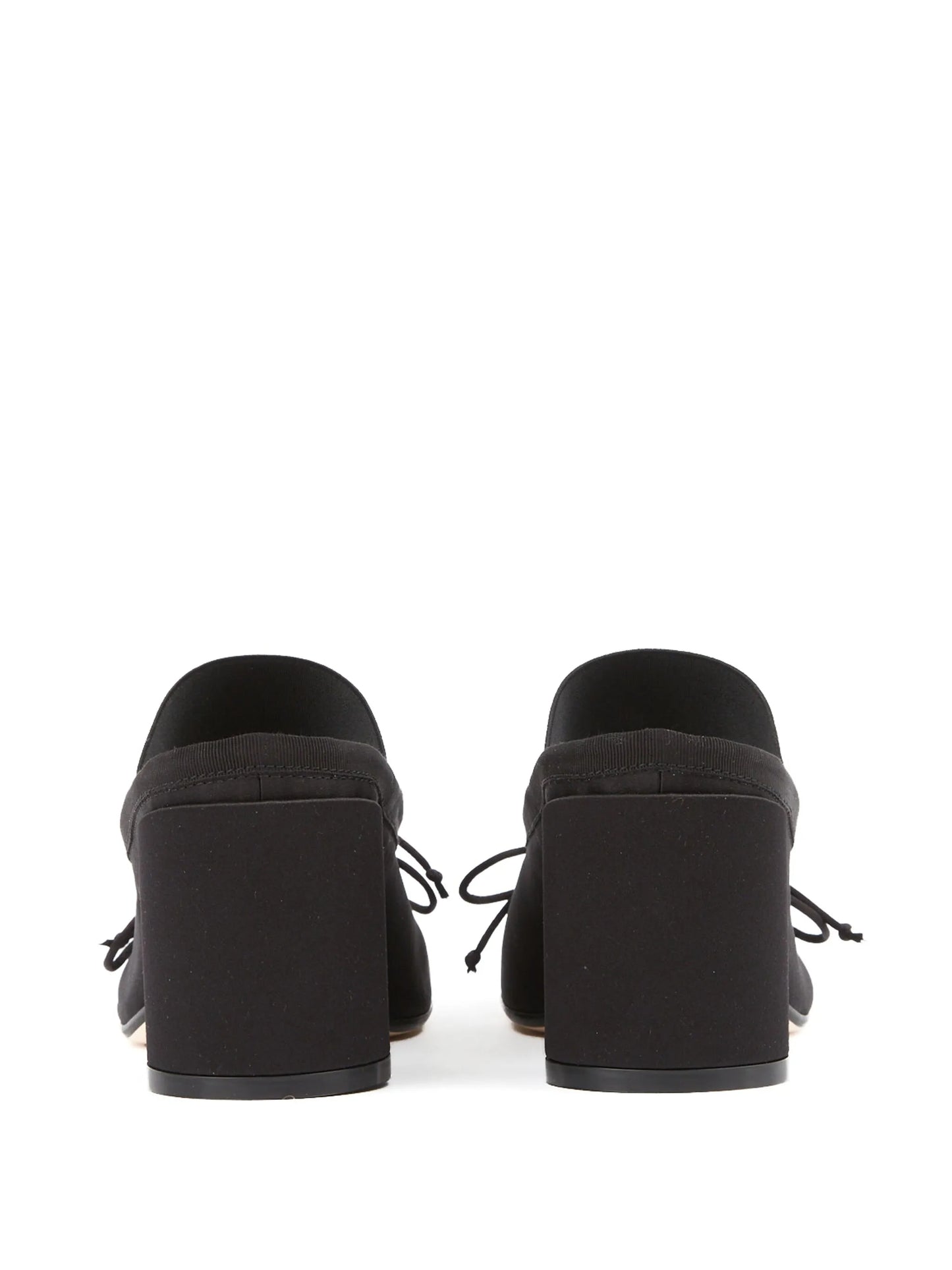 logo-strap bow-detail mules