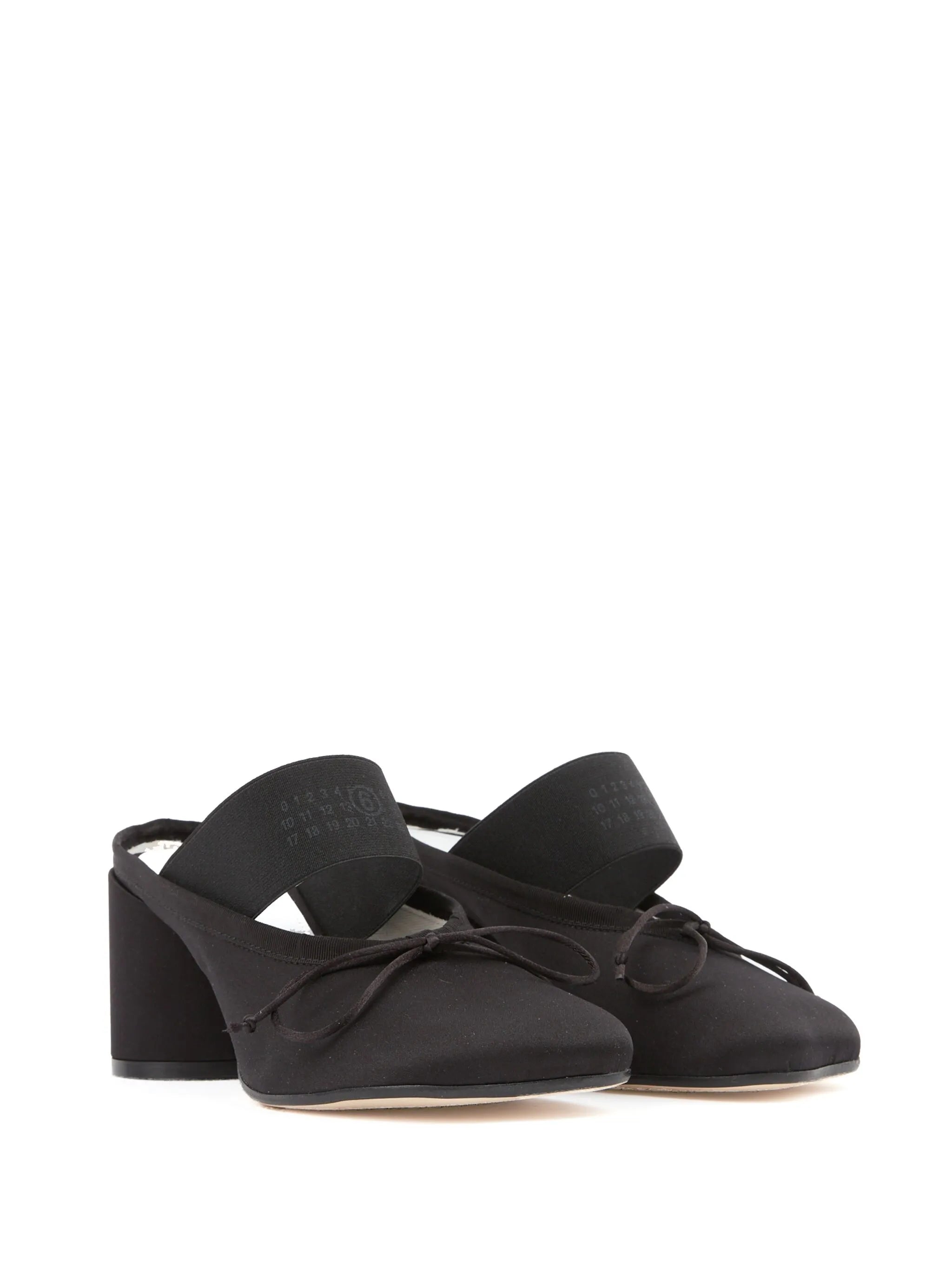 logo-strap bow-detail mules