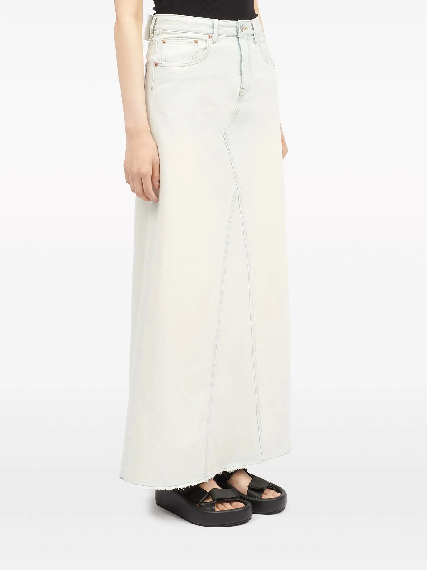 denim maxi skirt