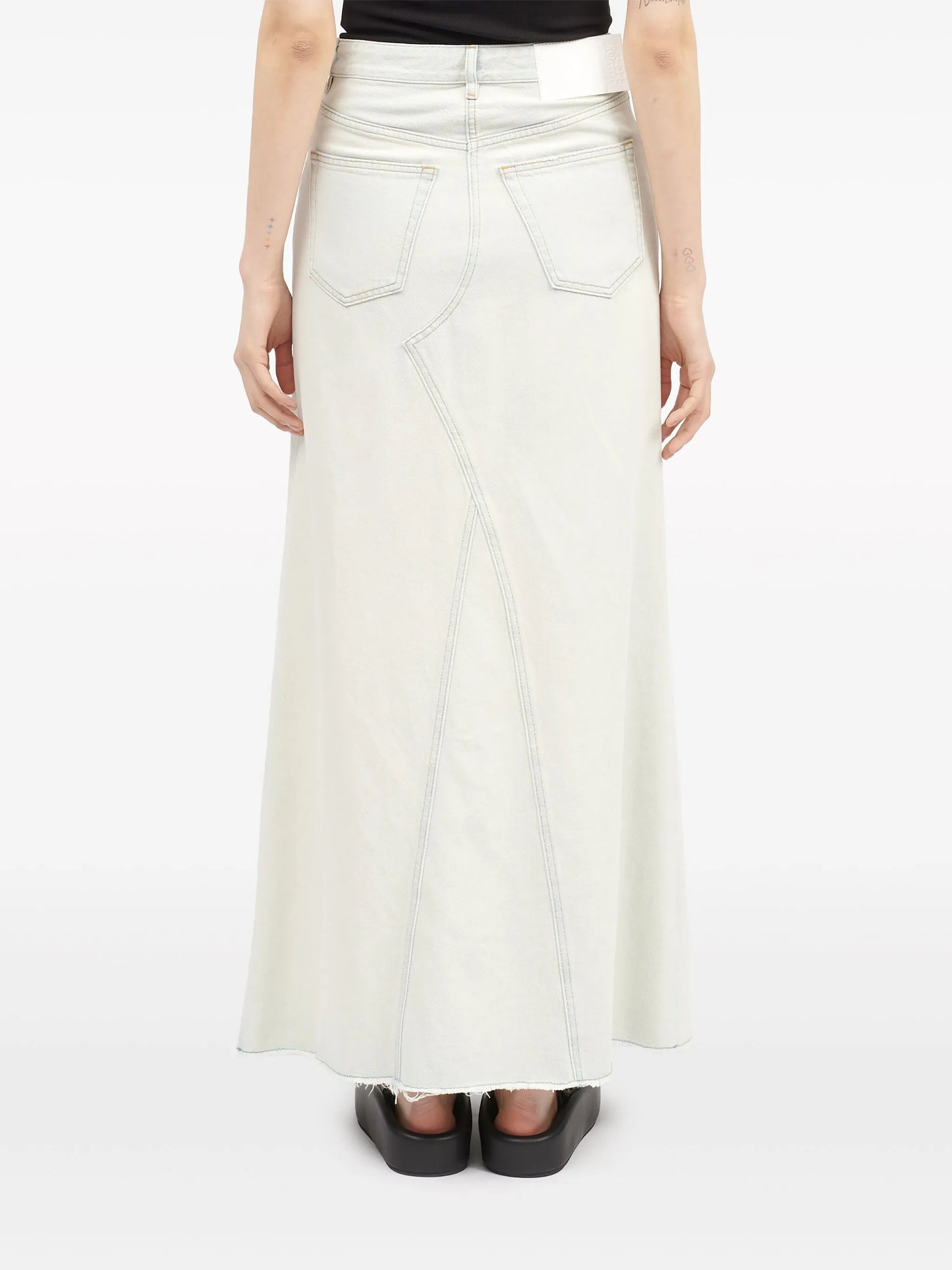 denim maxi skirt