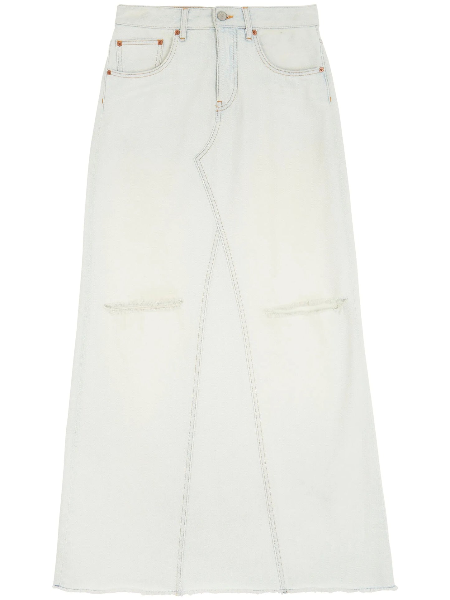 denim maxi skirt