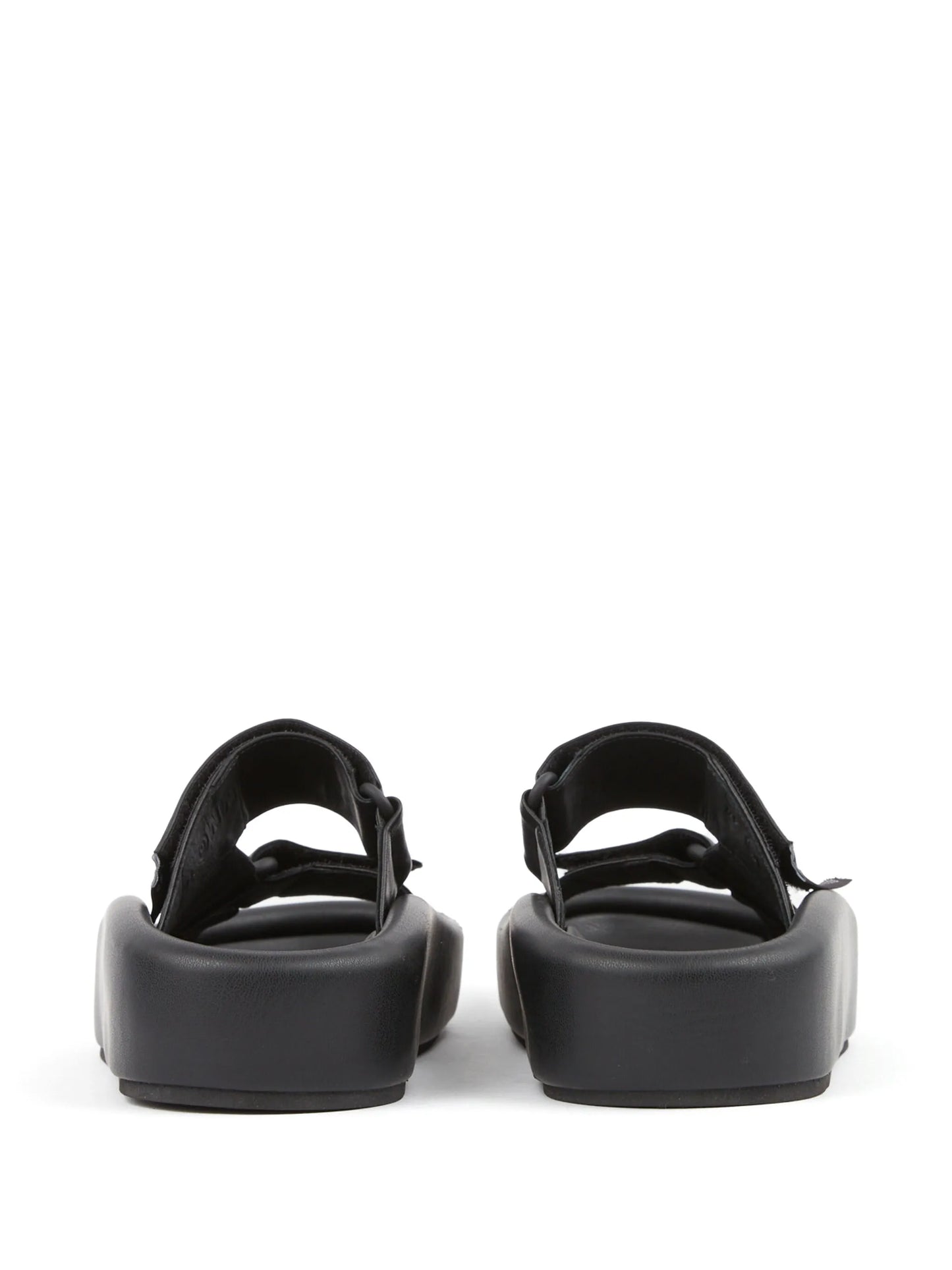 Webbing leather sandals