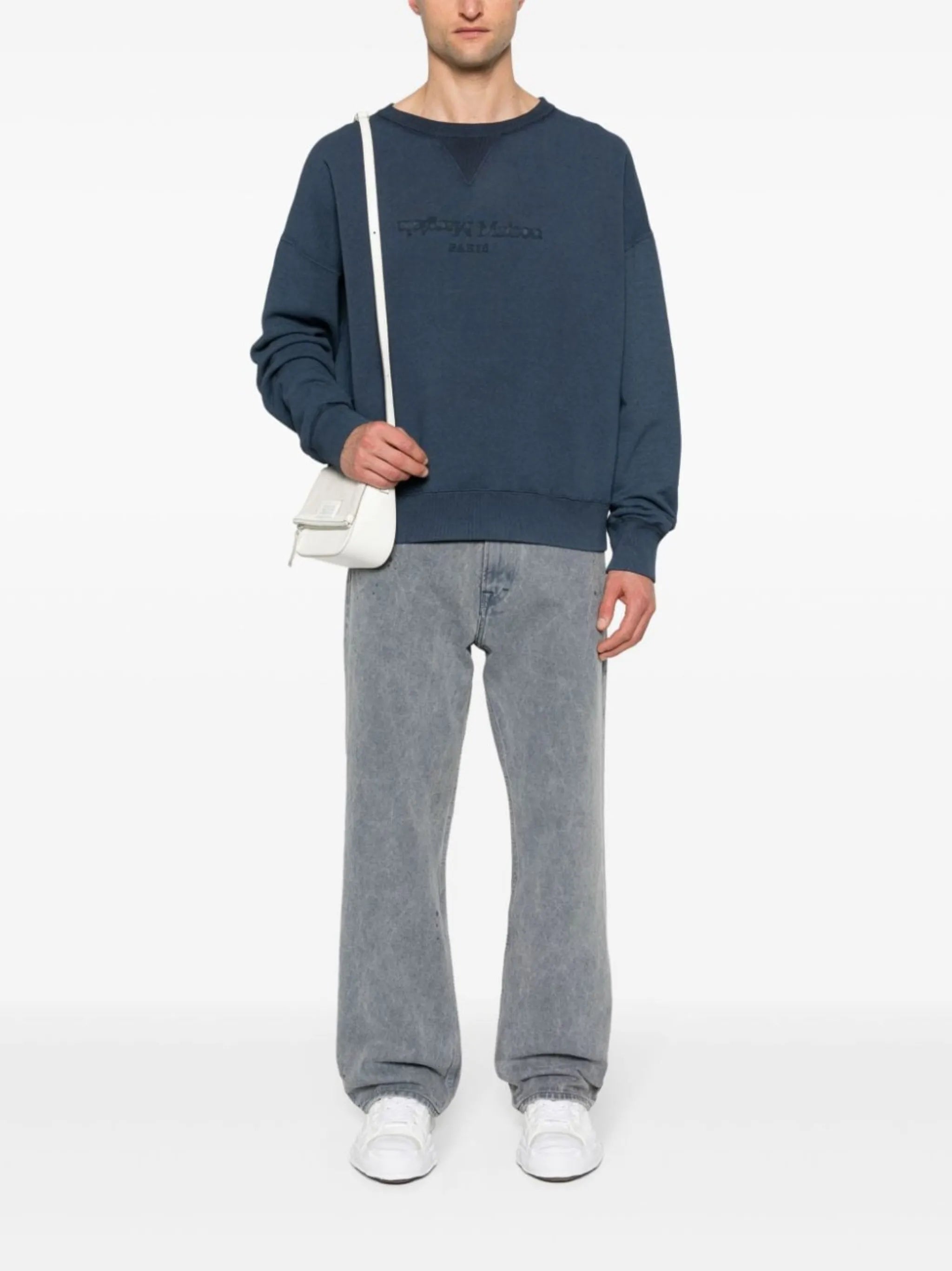 Reverse cotton sweatshirt