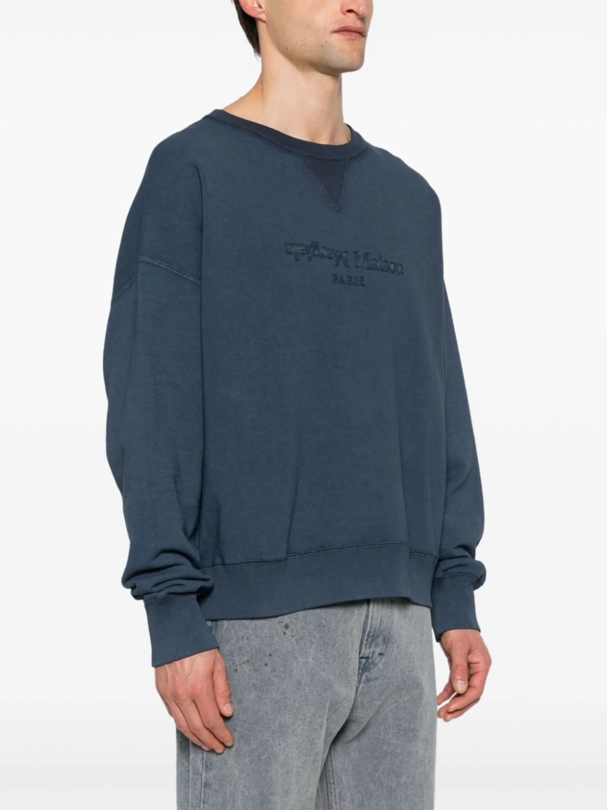 Reverse cotton sweatshirt