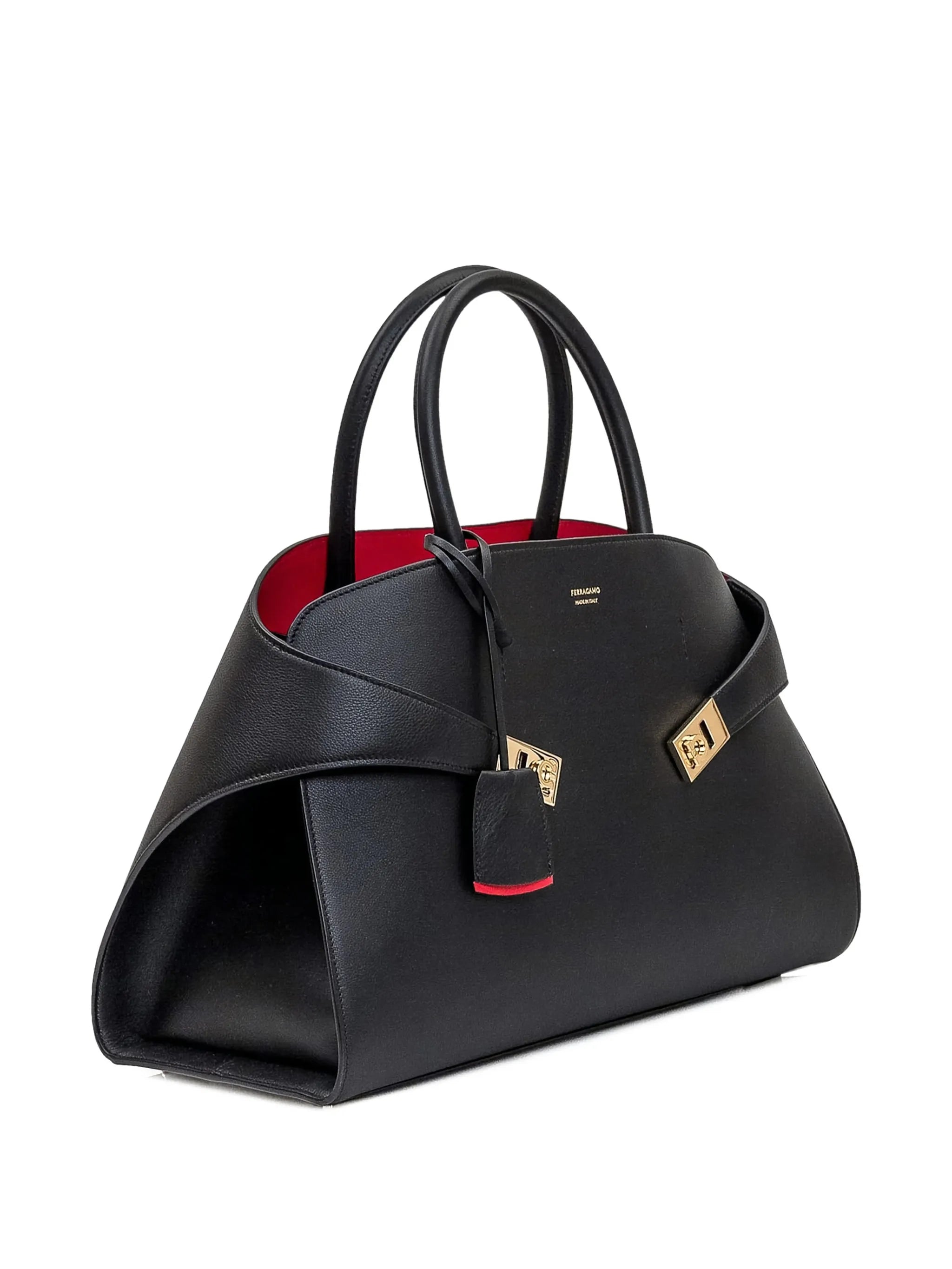 medium Hug leather tote bag