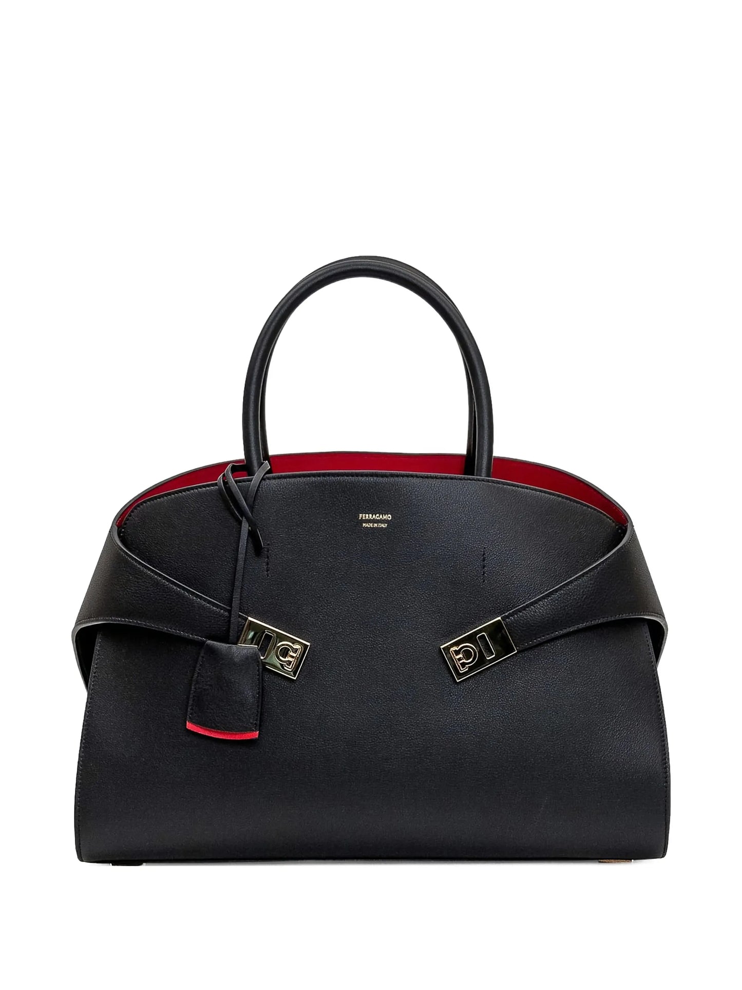 medium Hug leather tote bag