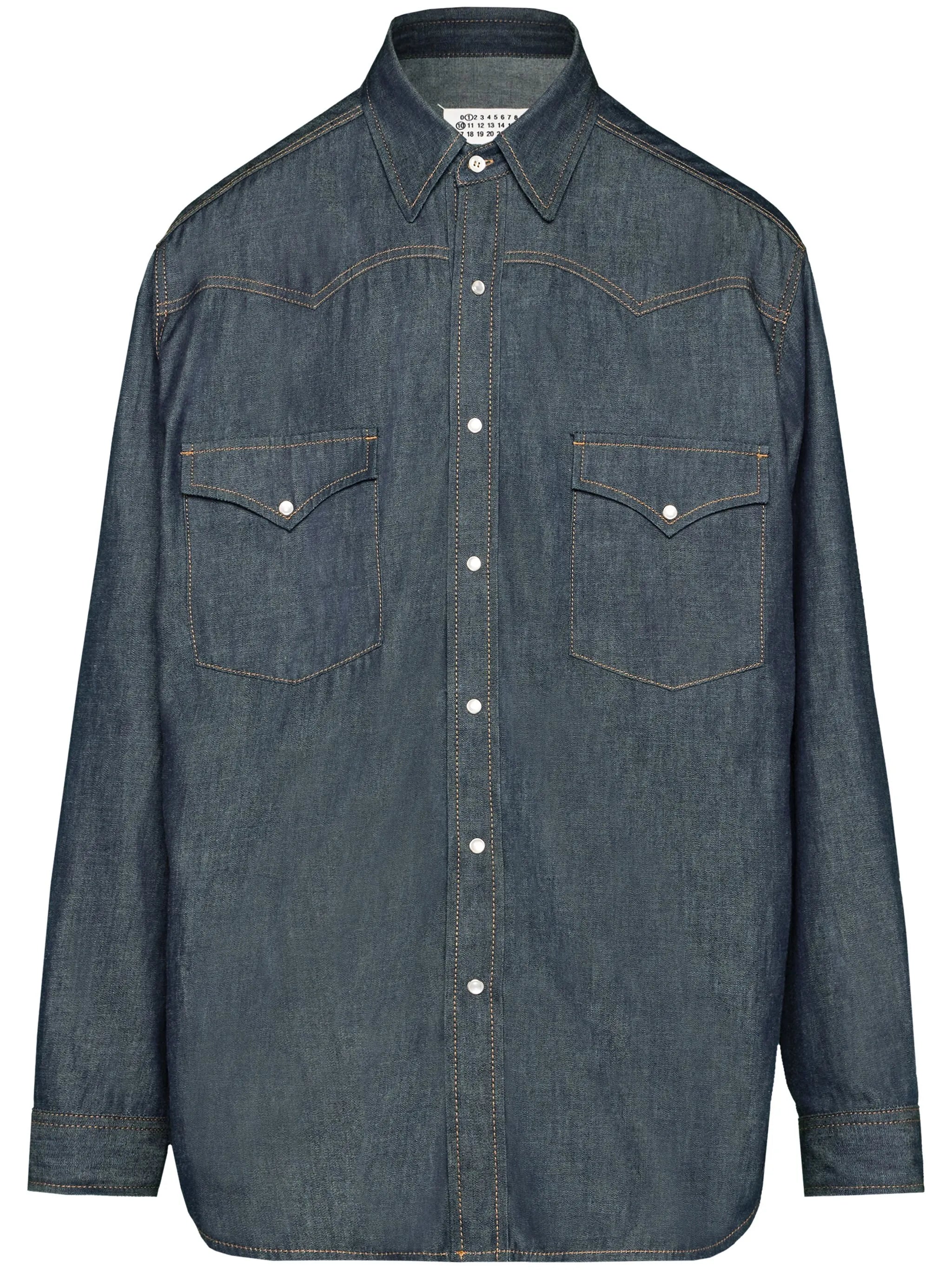 long-sleeve denim shirt