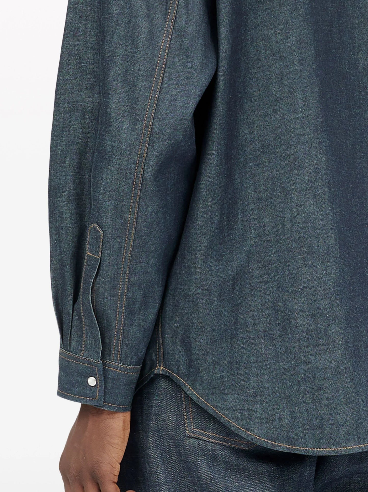 long-sleeve denim shirt