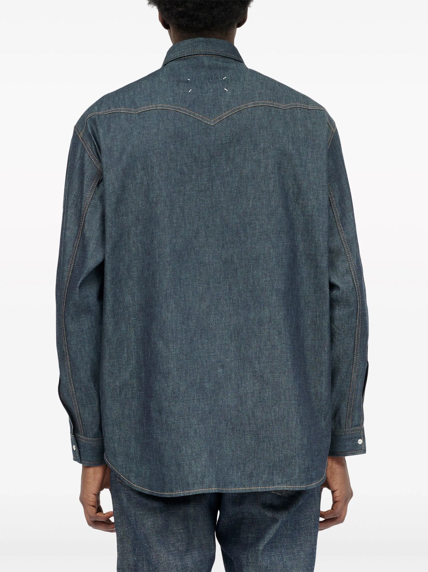 long-sleeve denim shirt