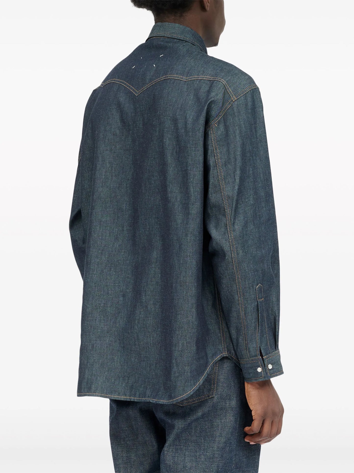 long-sleeve denim shirt
