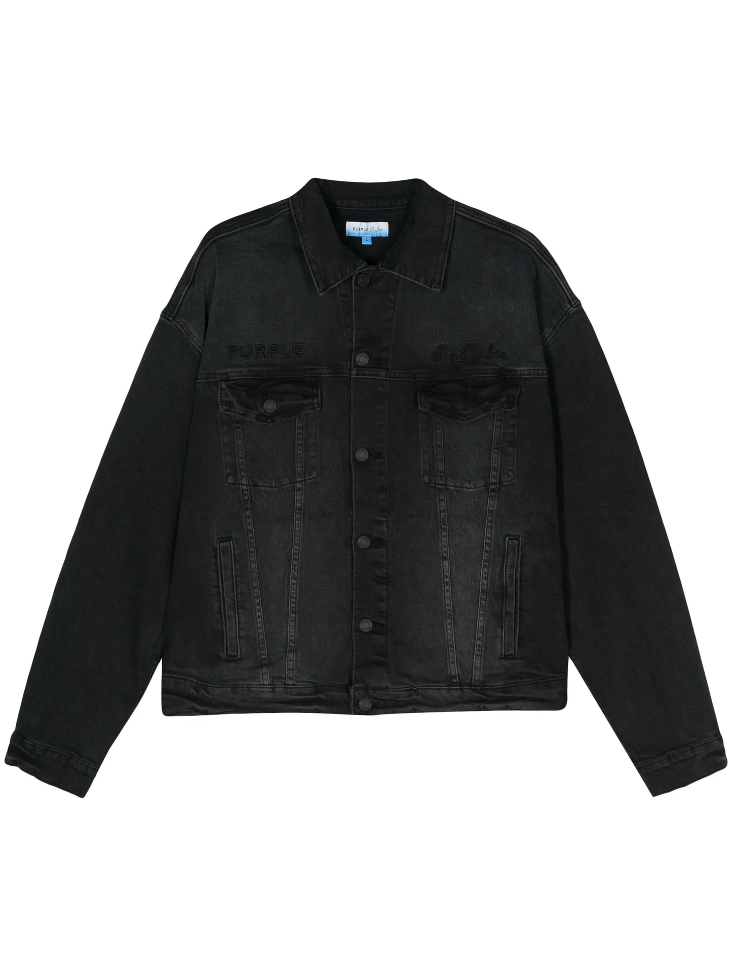 graphic-panel denim jacket