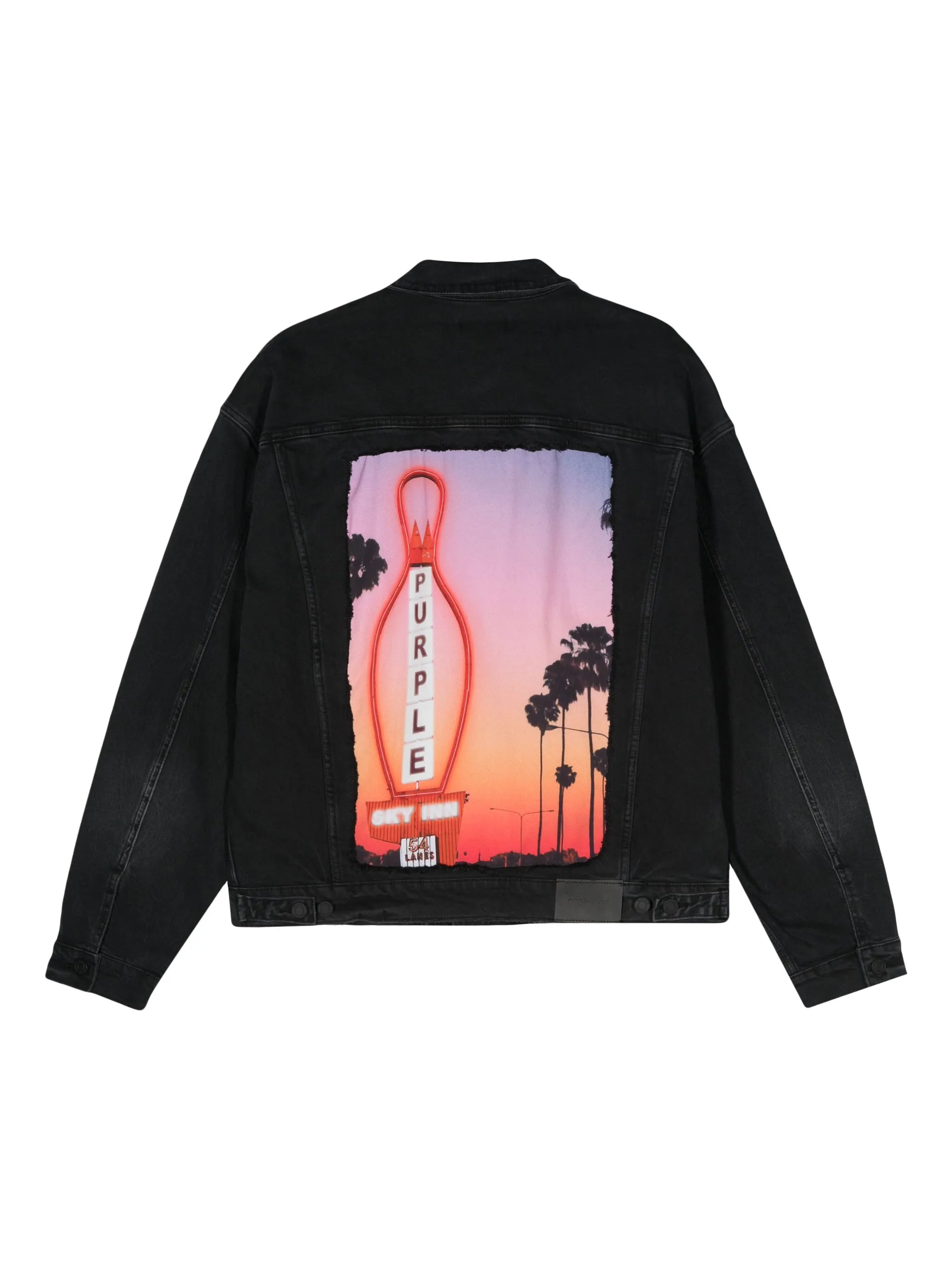 graphic-panel denim jacket