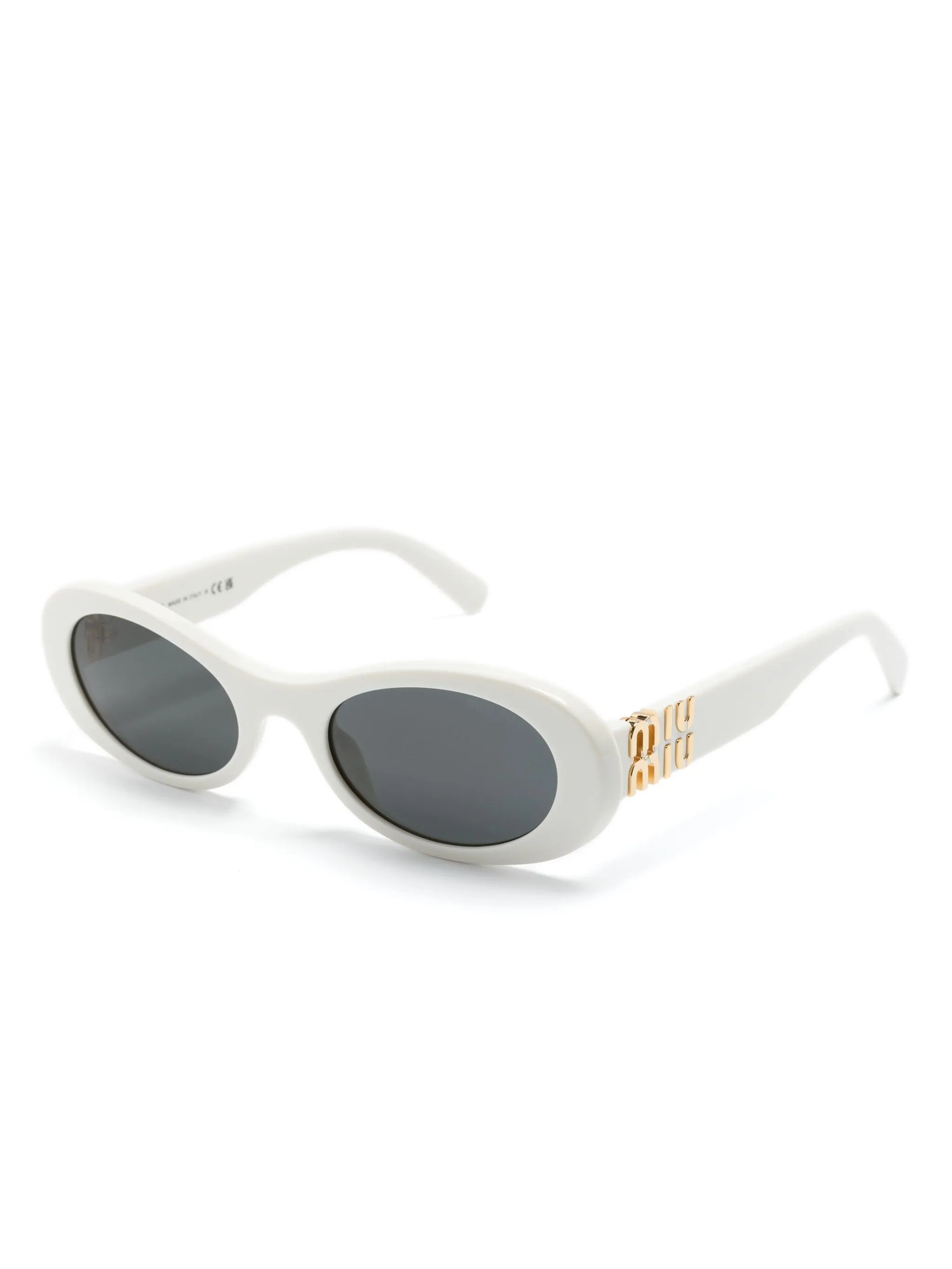 oval logo-detail sunglasses