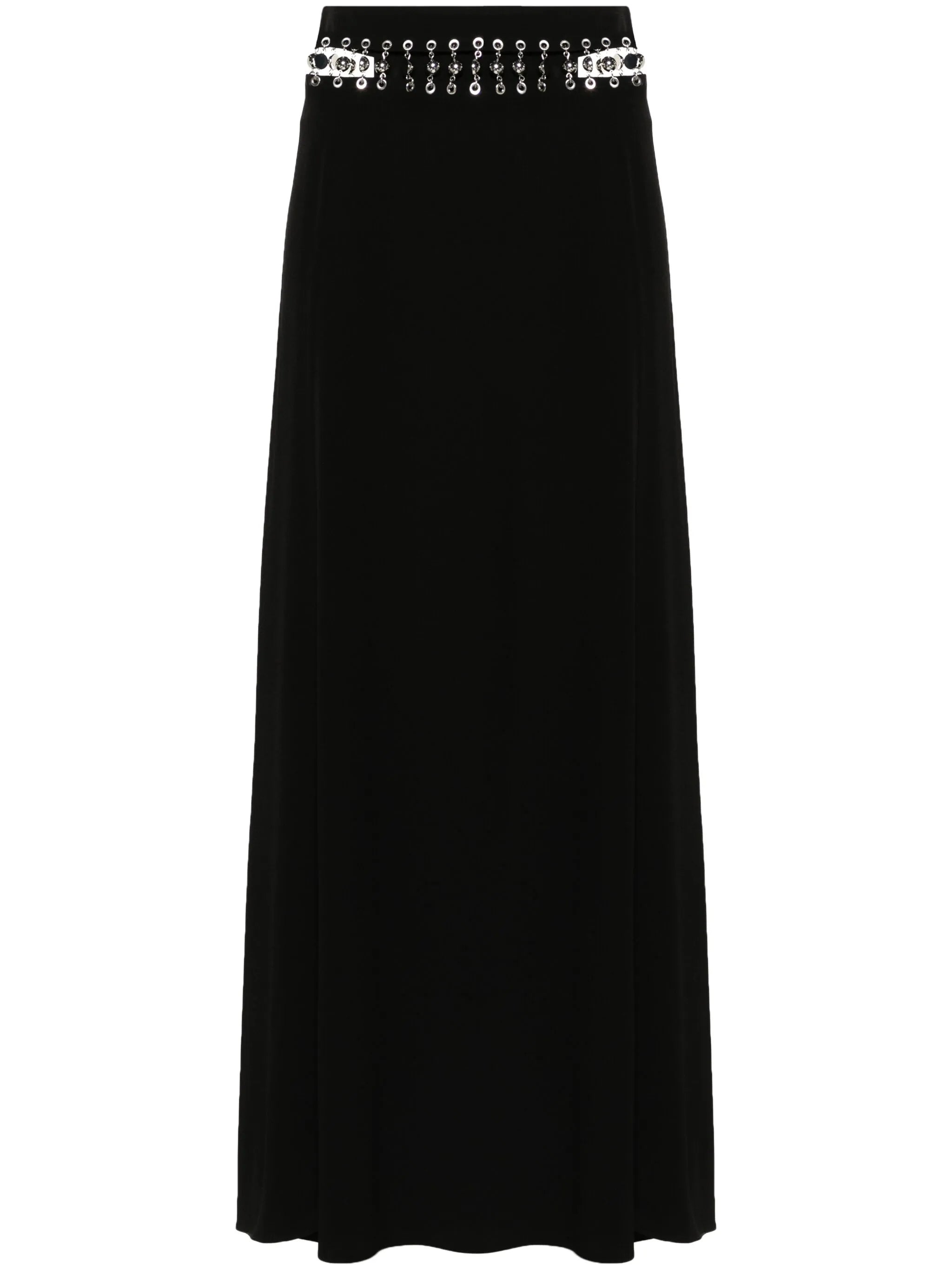 high-waist maxi skirt