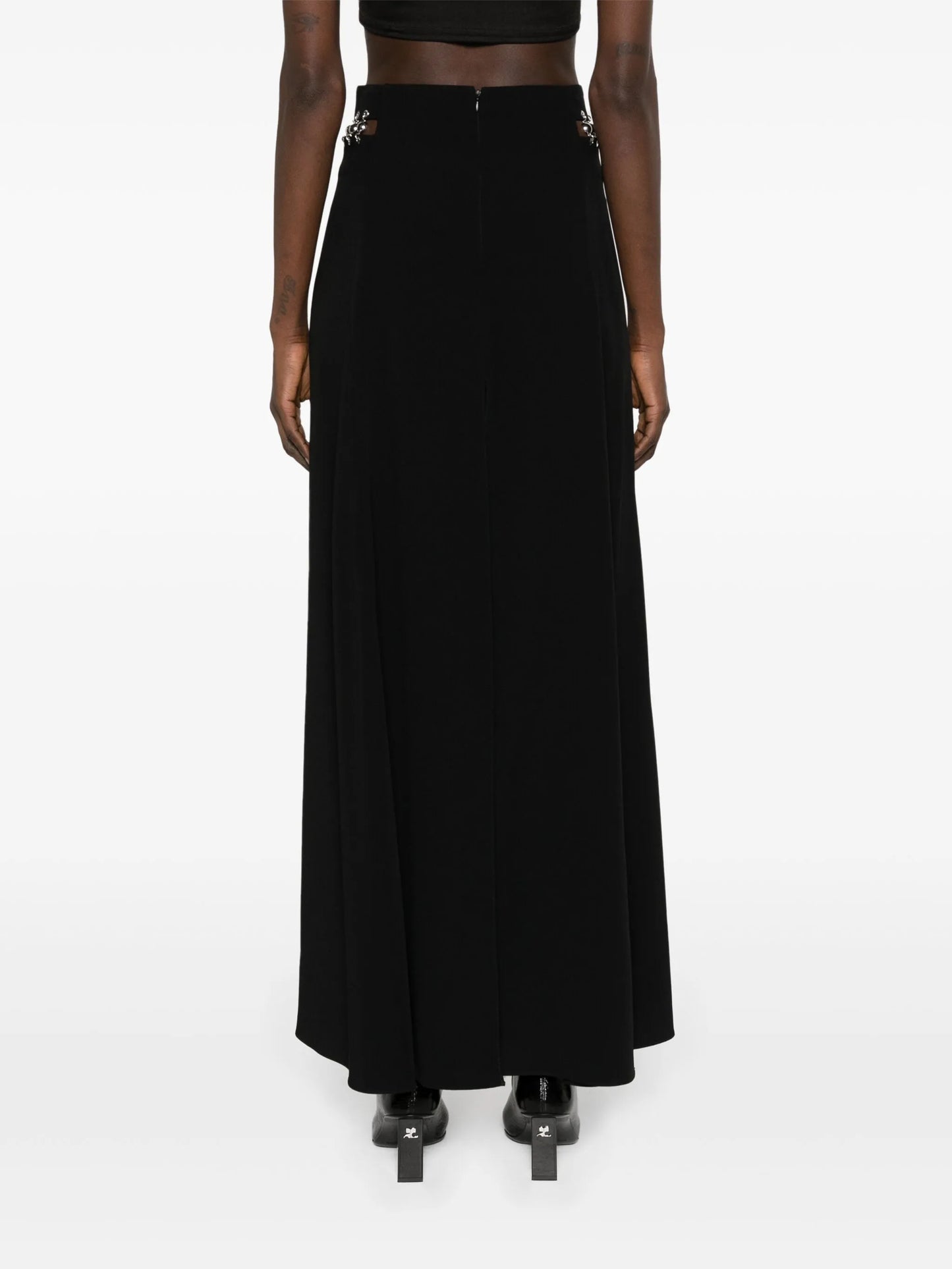 high-waist maxi skirt