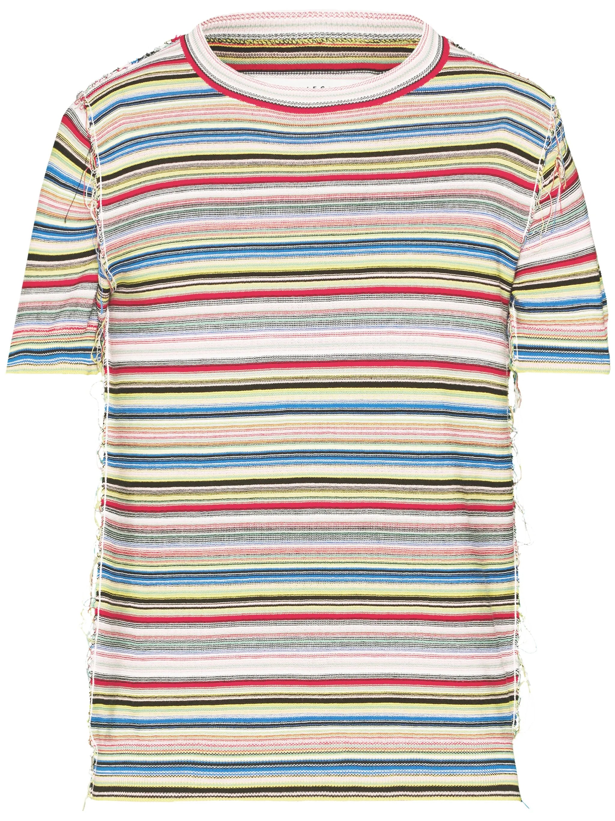 striped knitted T-shirt