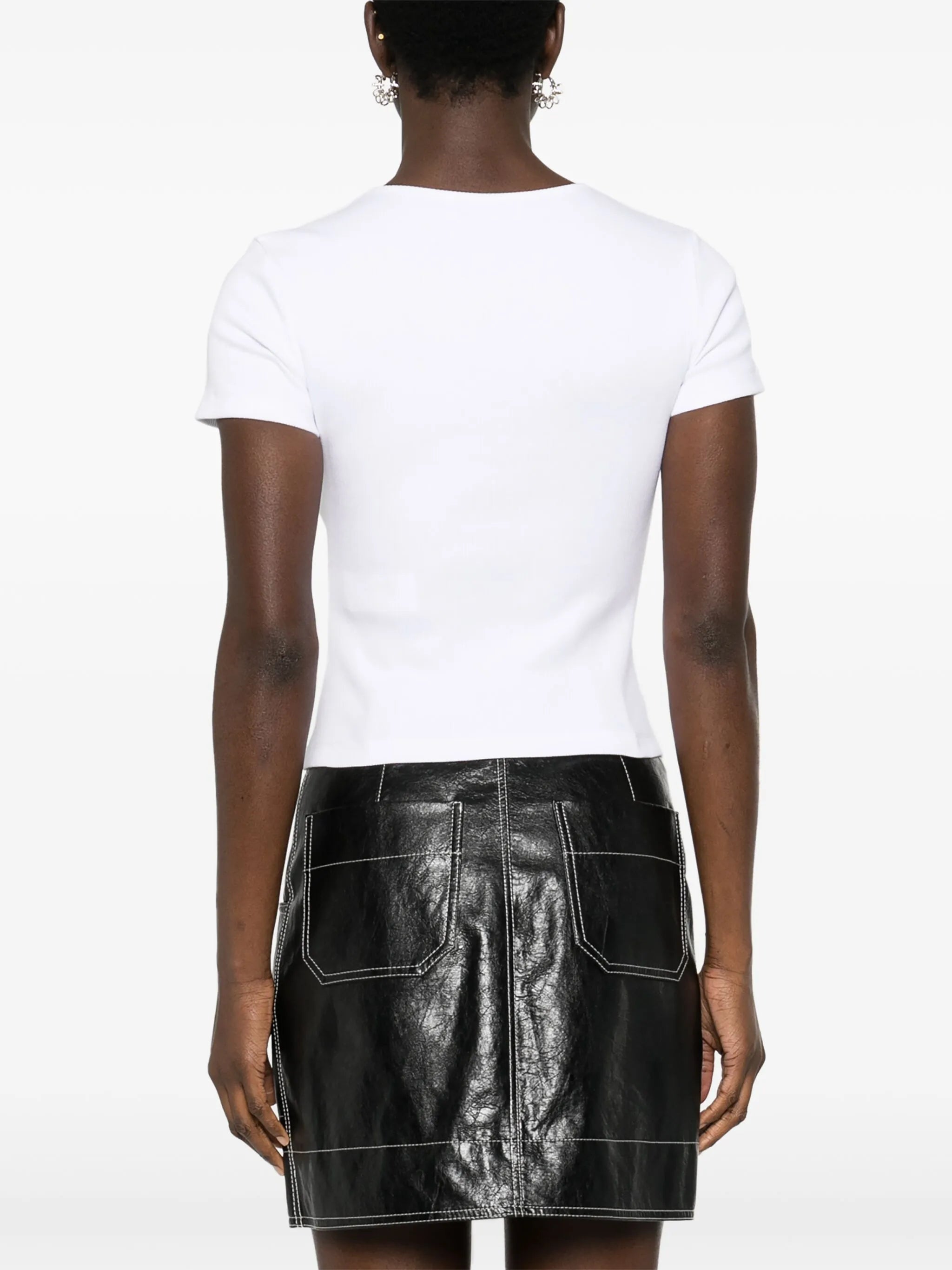 rhinestone-embellished T-shirt