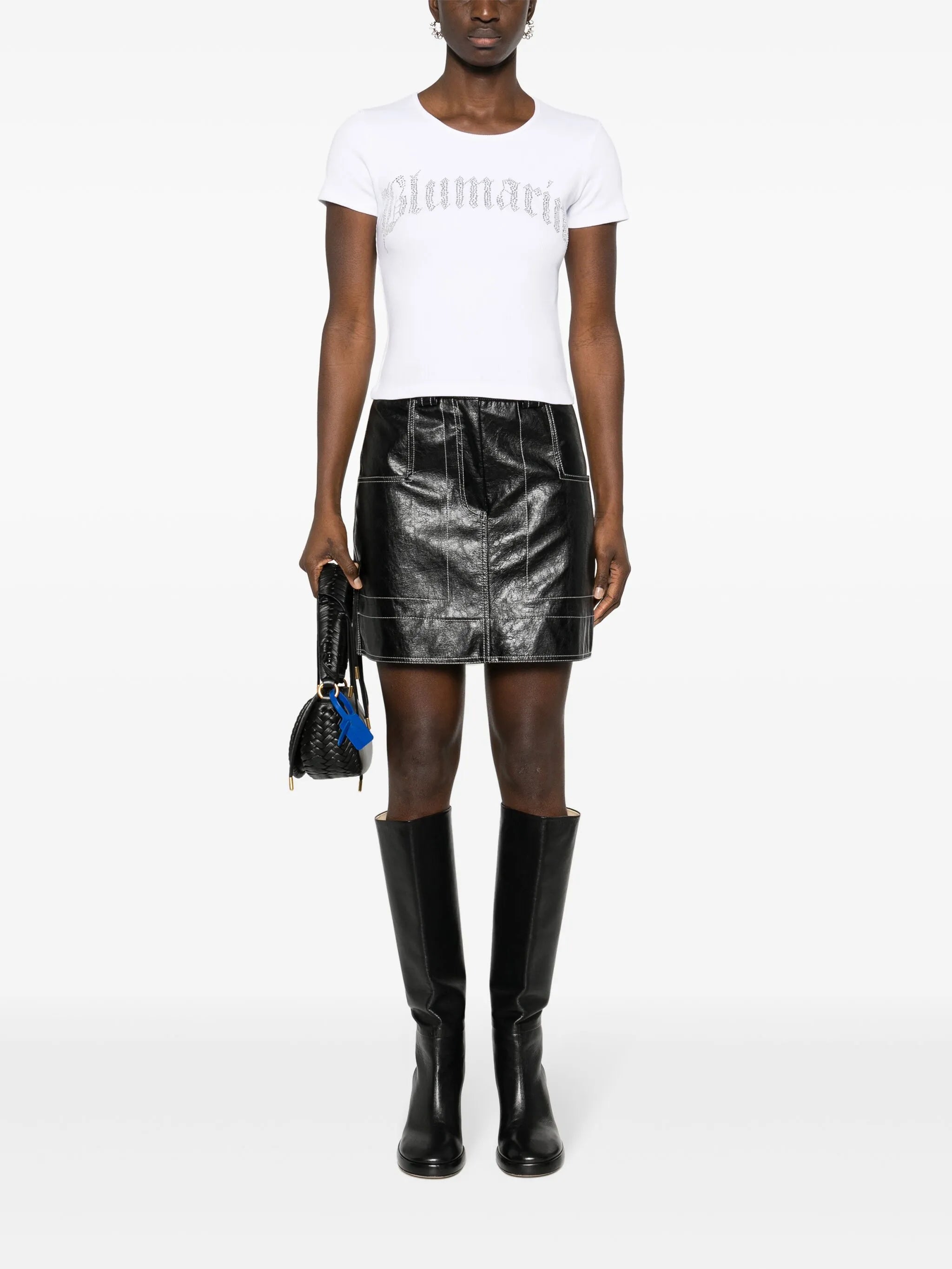 rhinestone-embellished T-shirt