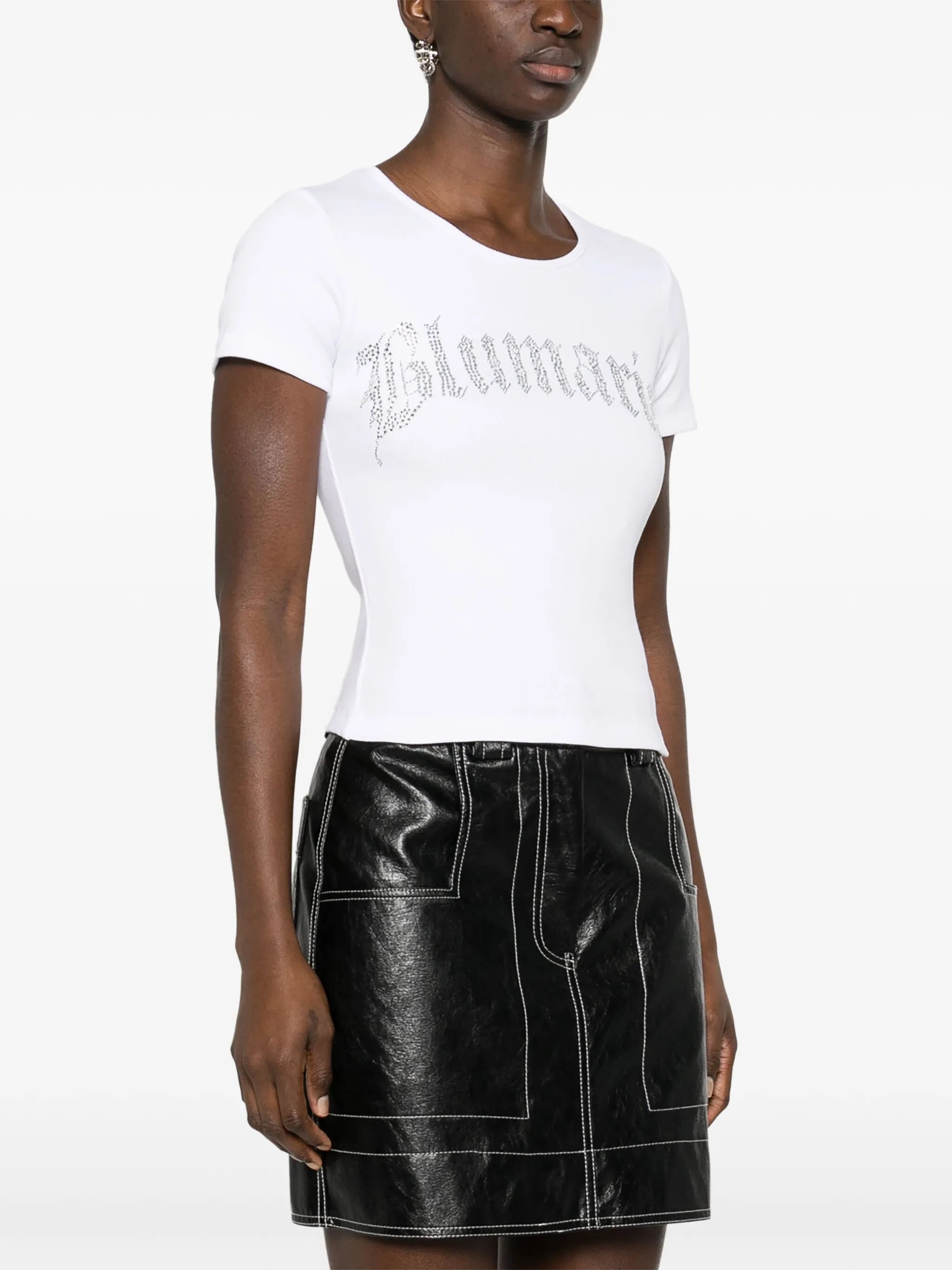 rhinestone-embellished T-shirt