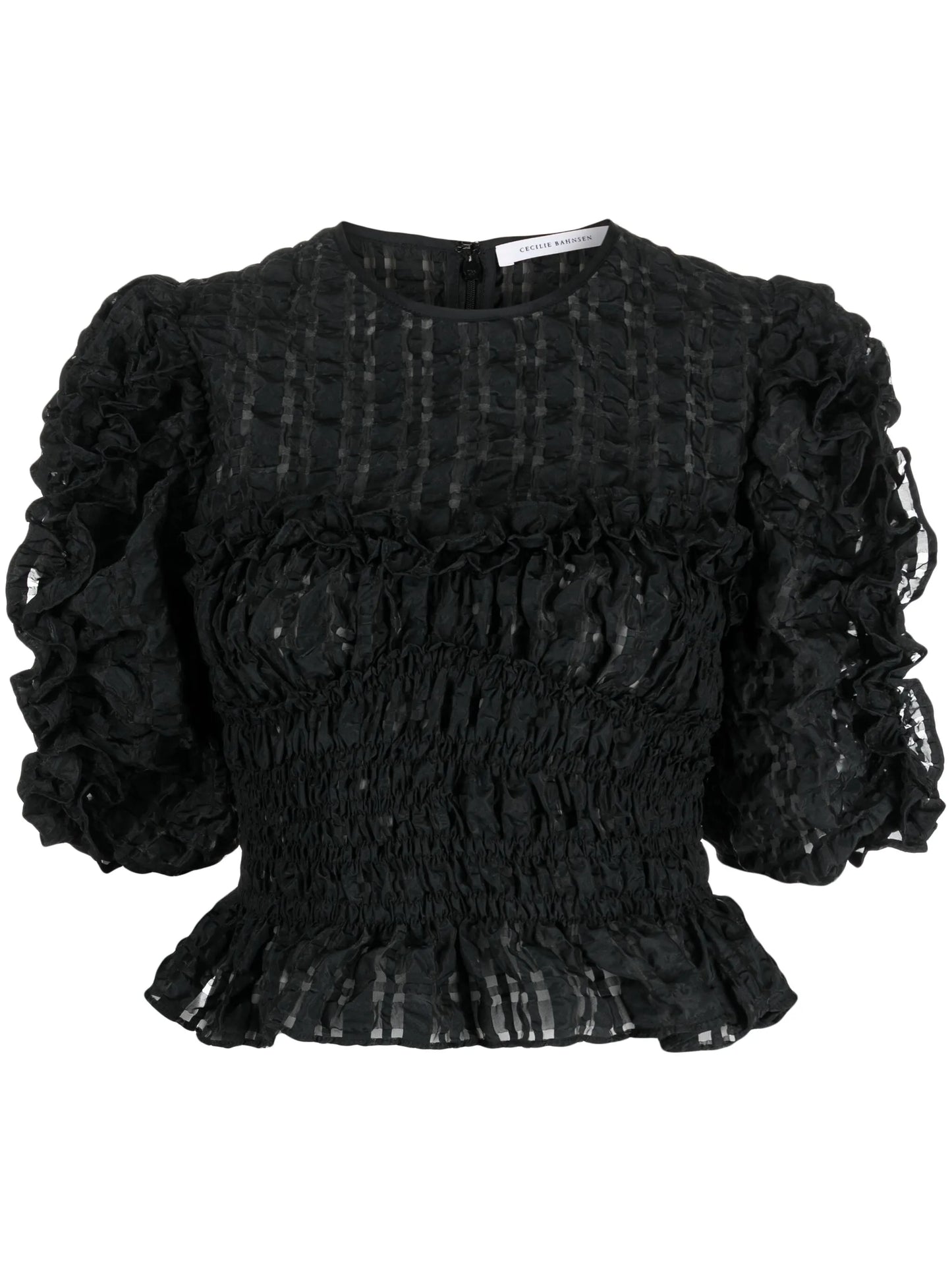 Vanessa puff-sleeve top
