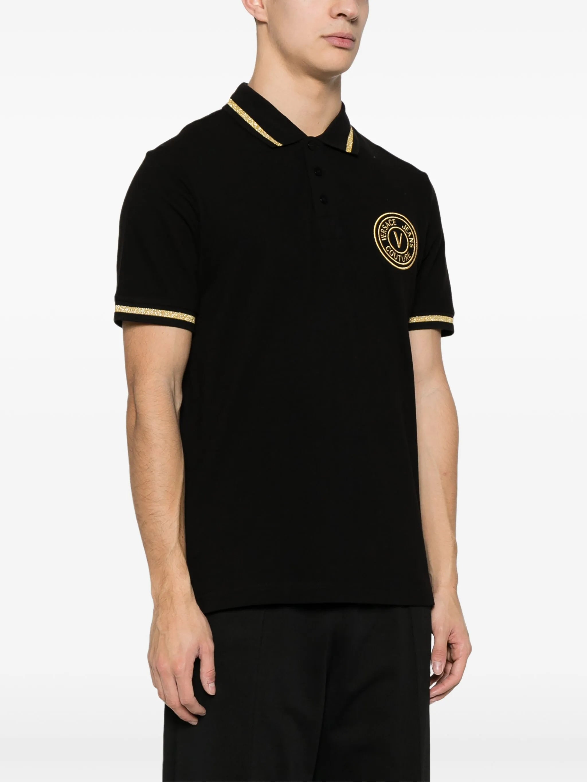 logo-embroidered polo shirt