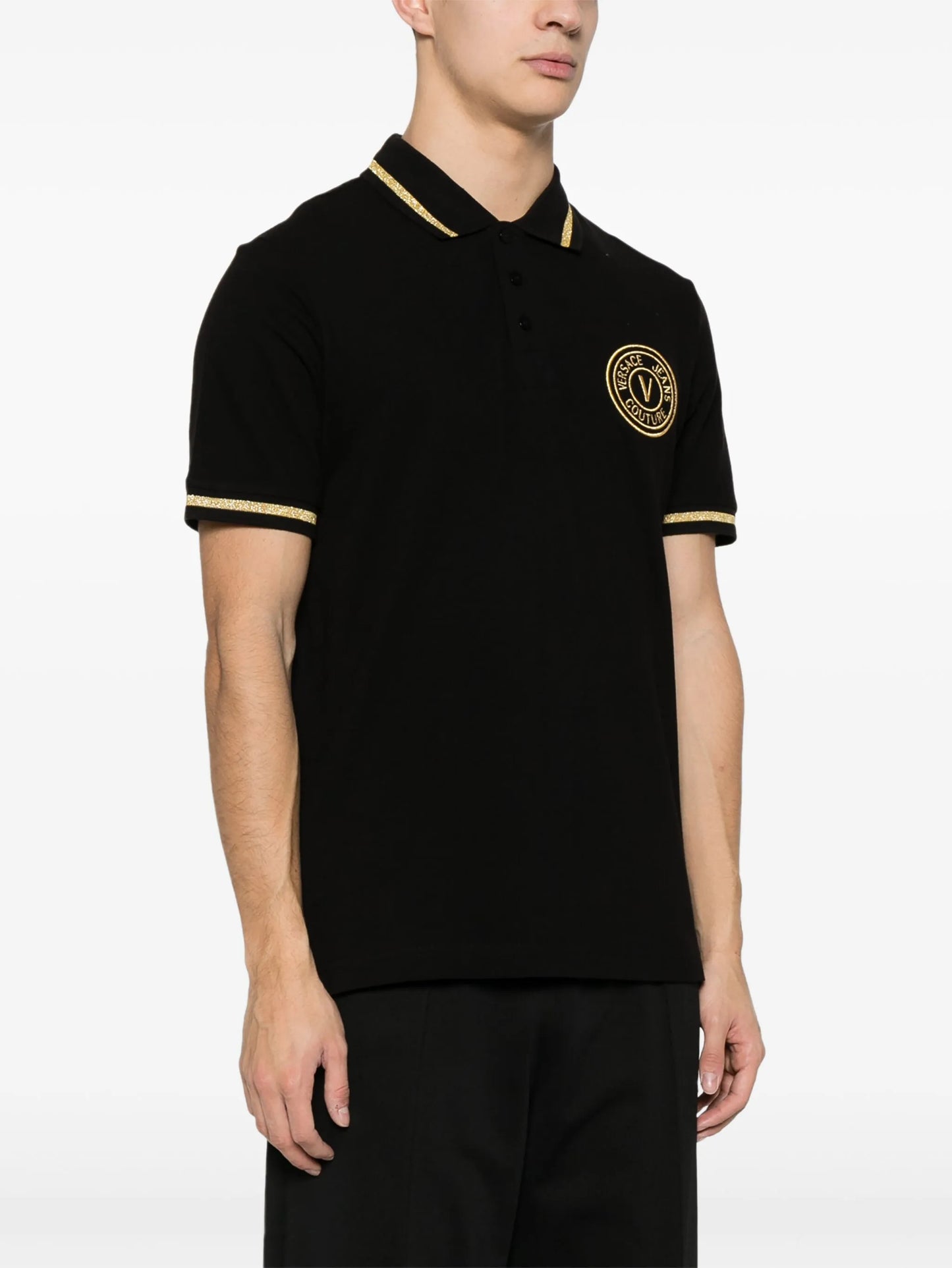 logo-embroidered polo shirt