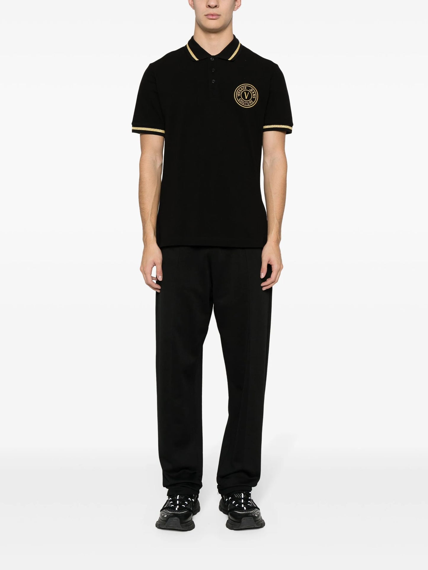 logo-embroidered polo shirt