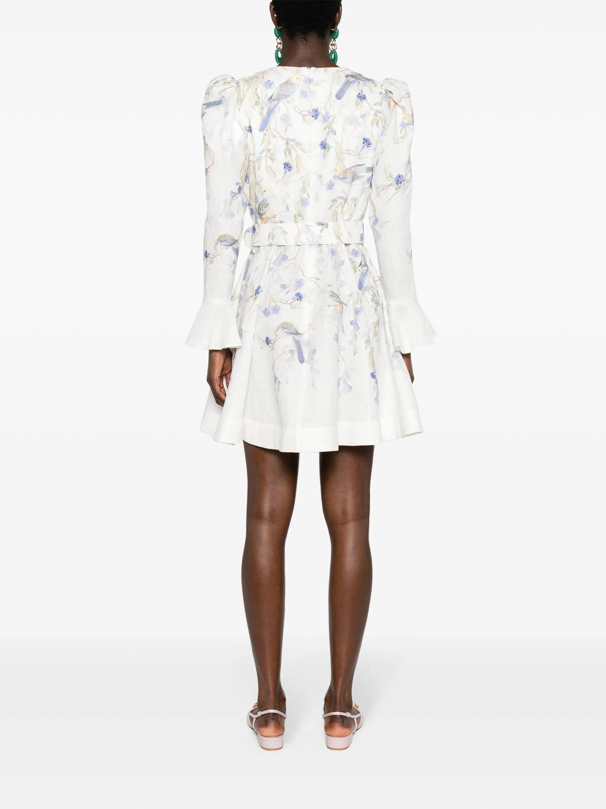 Natura belted minidress