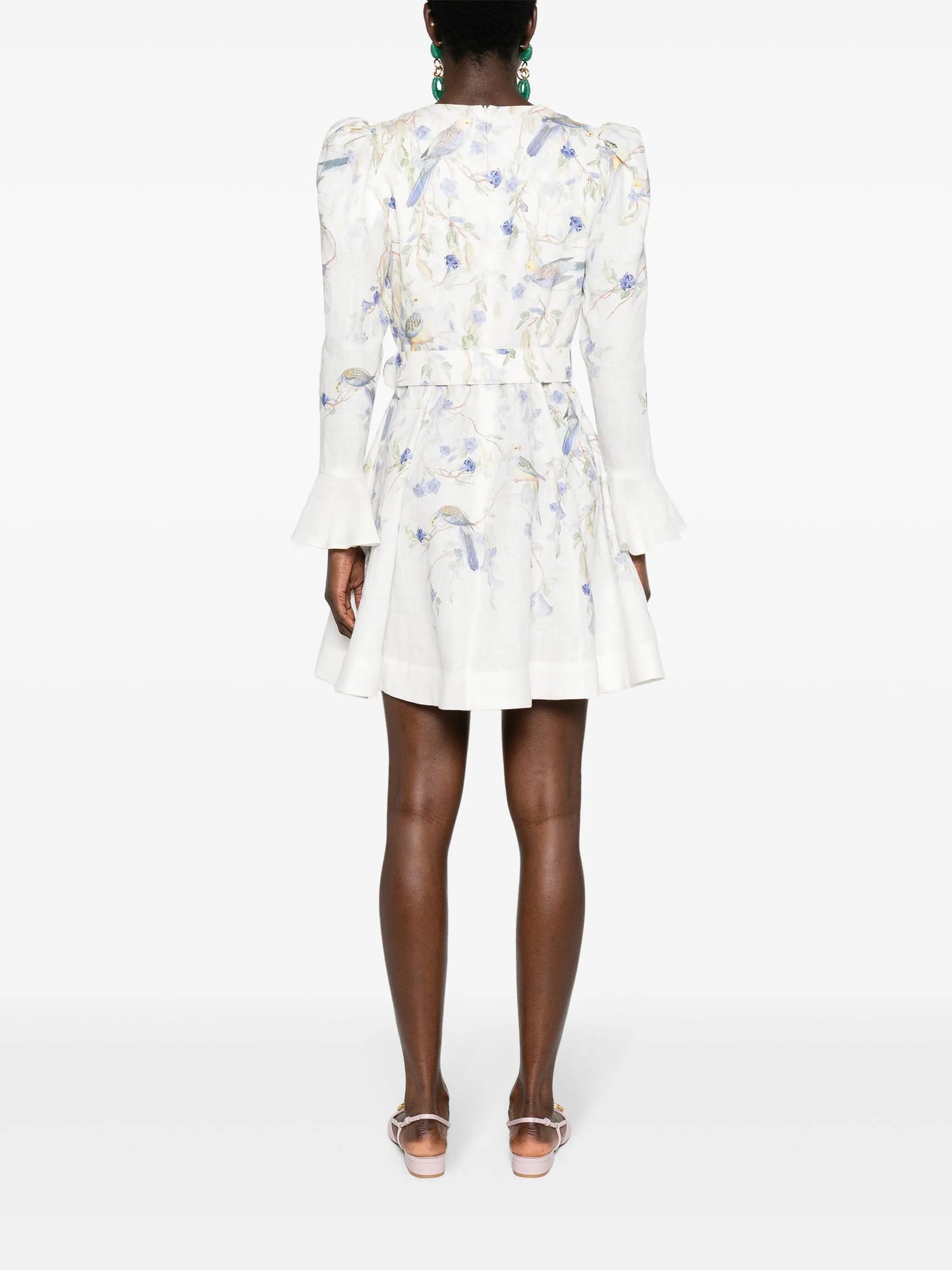 Natura belted minidress