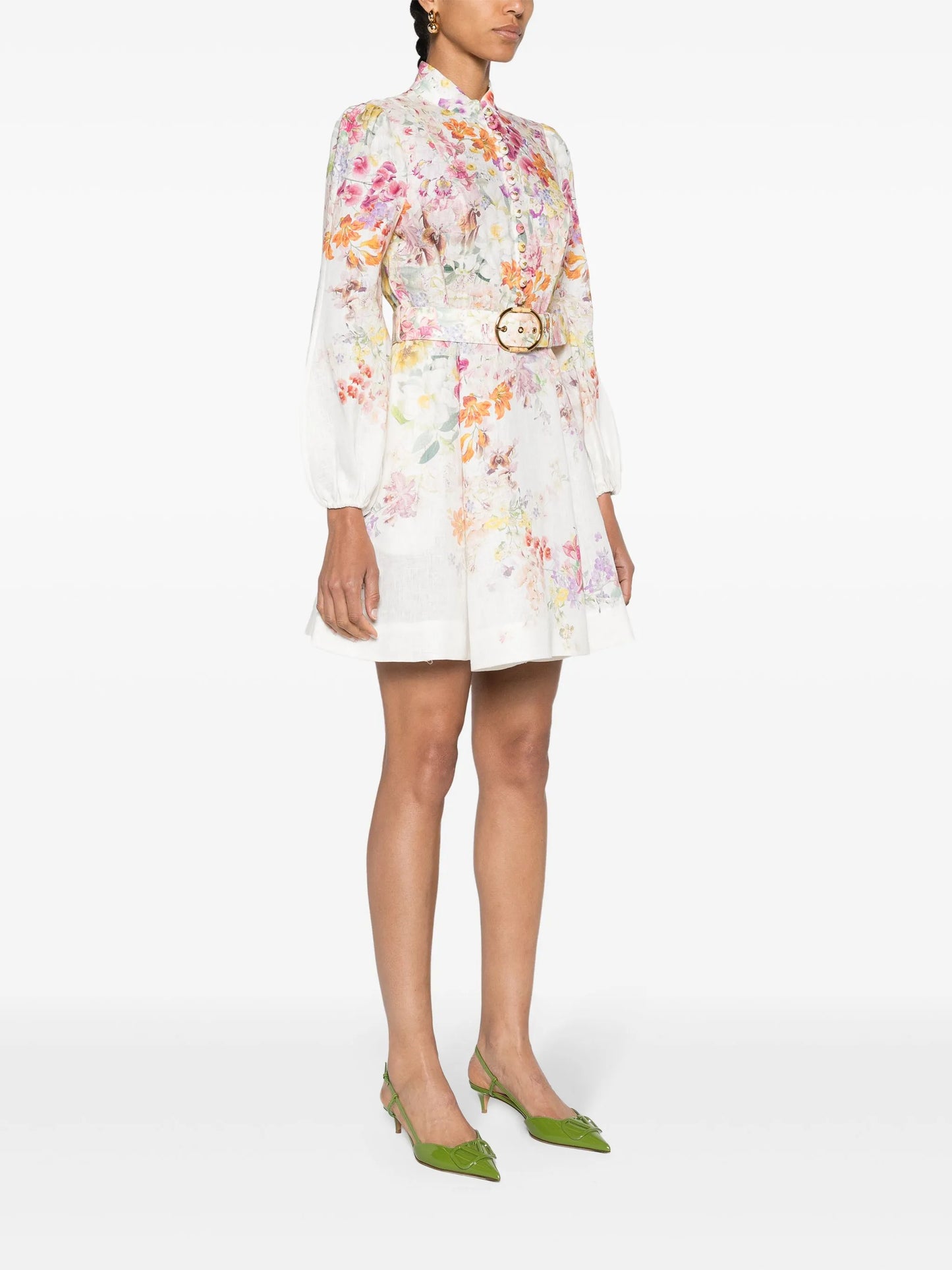Natura floral-print minidress