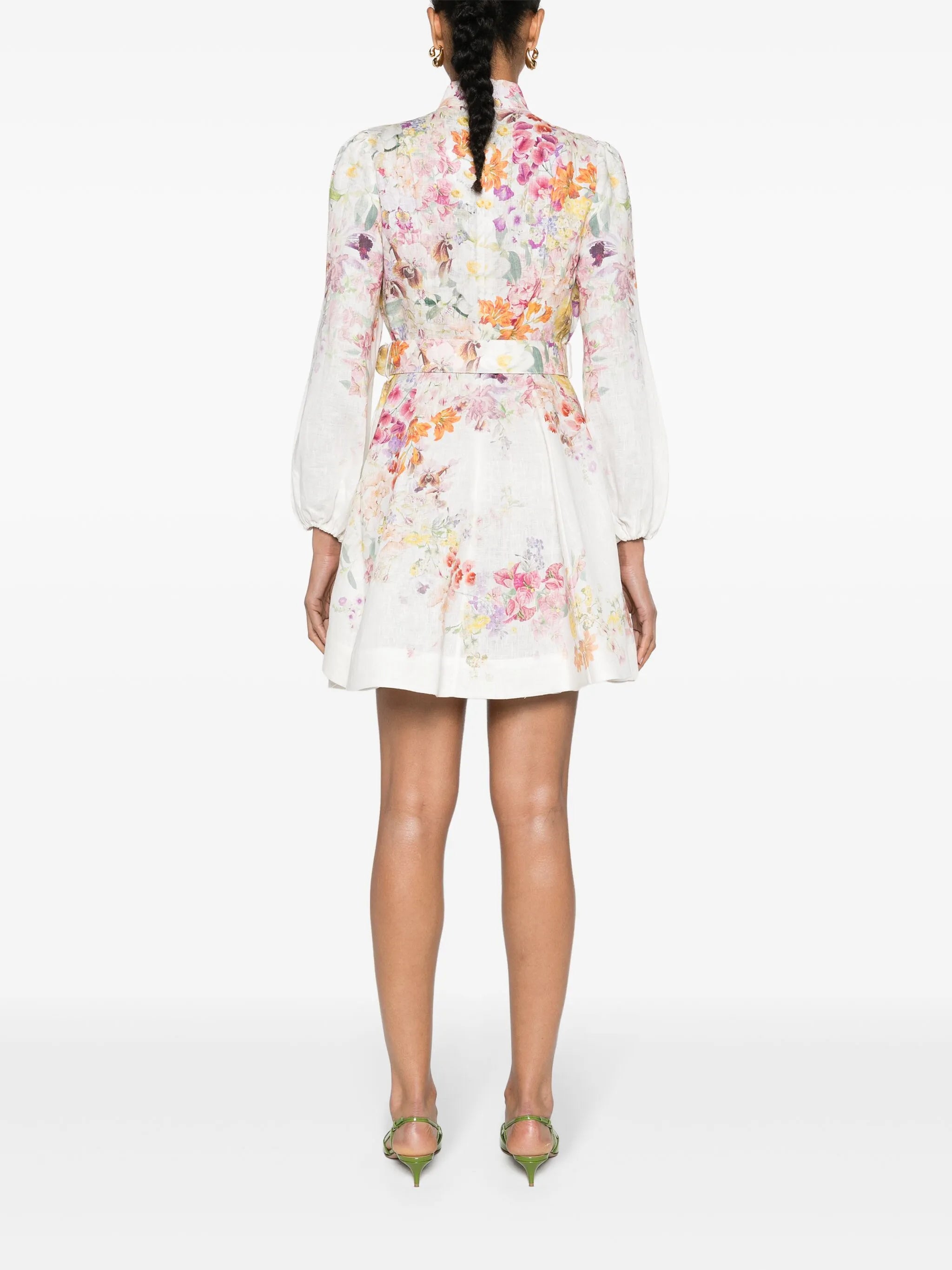 Natura floral-print minidress