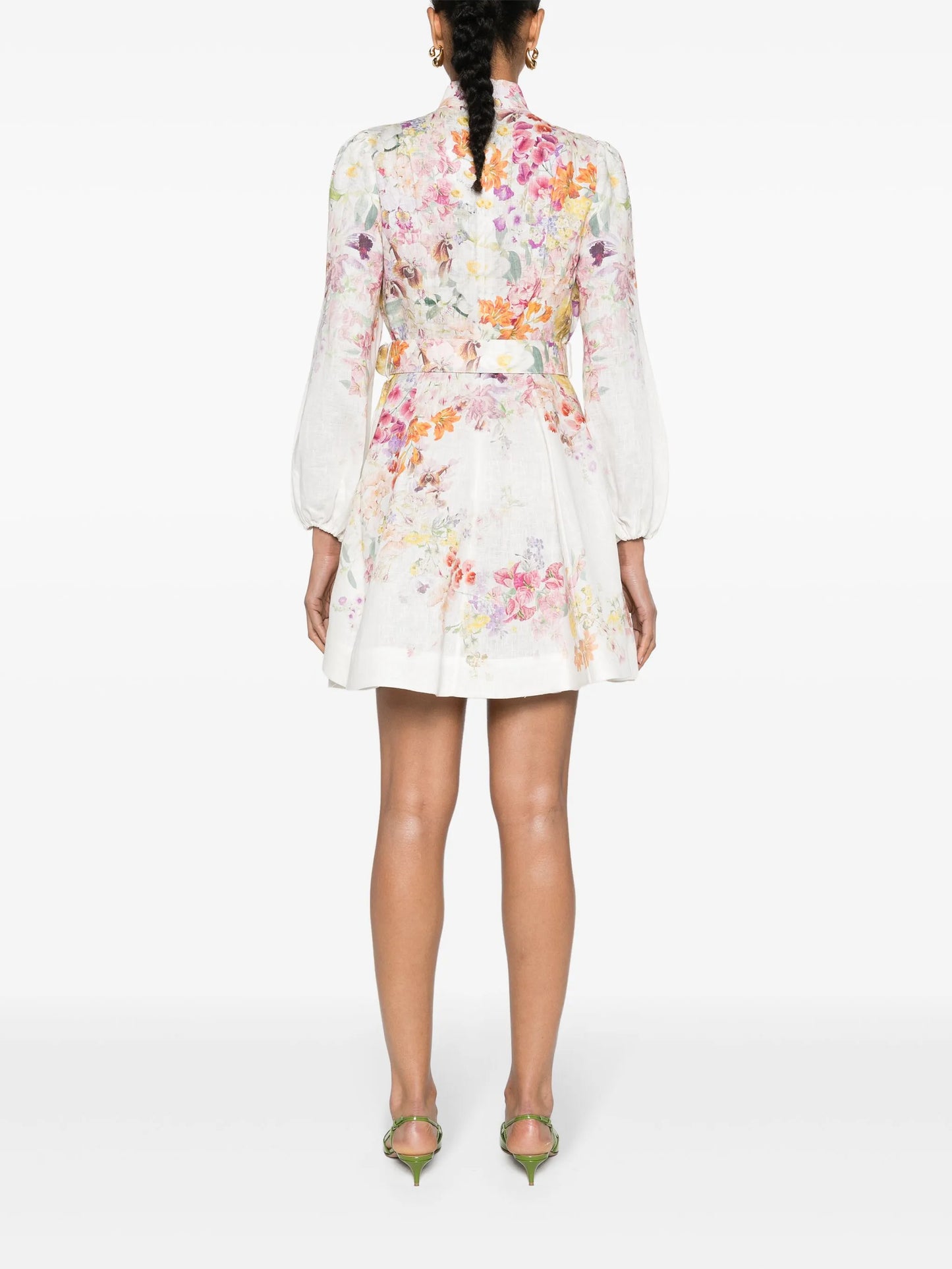 Natura floral-print minidress