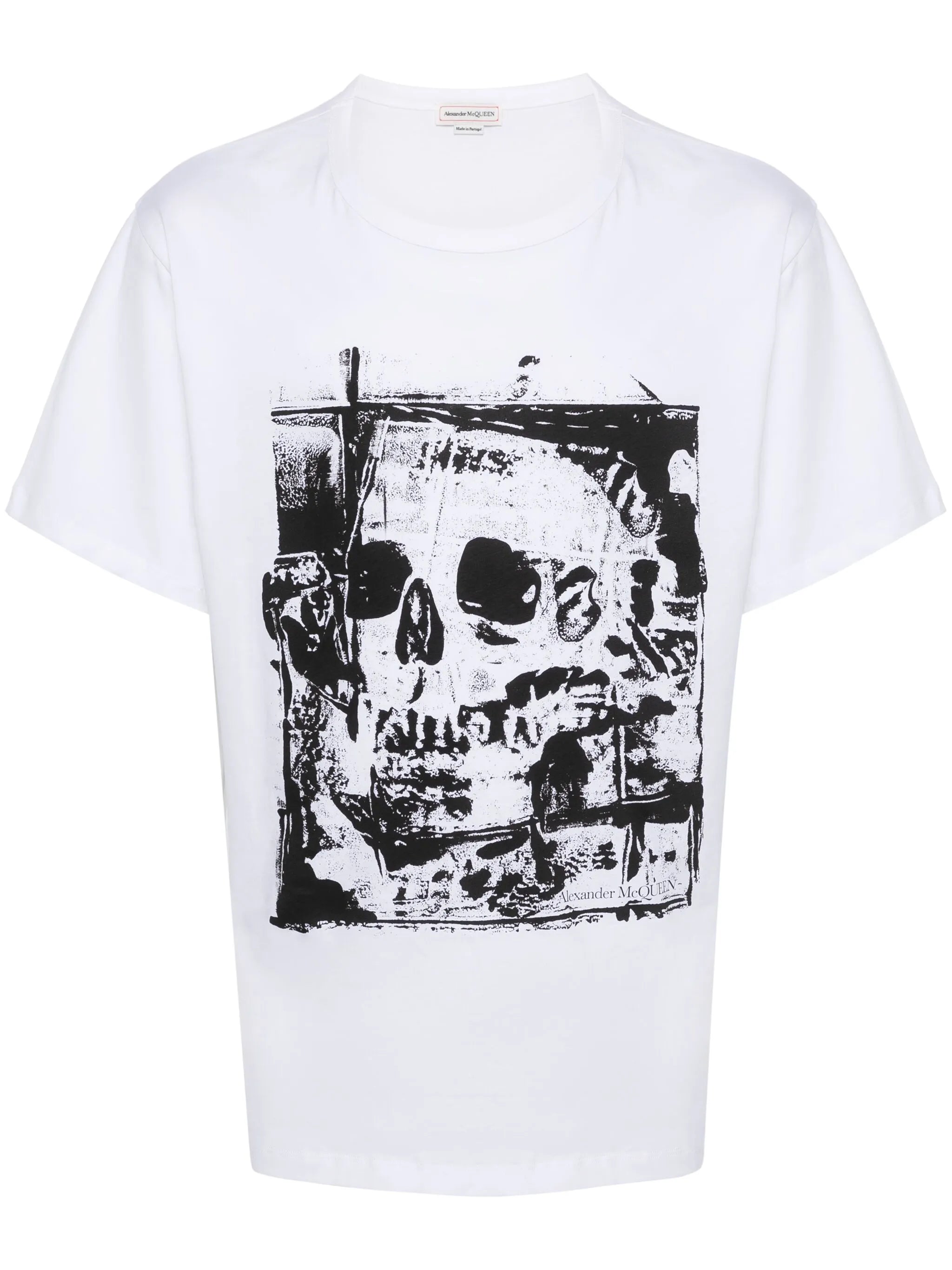 skull-print T-shirt