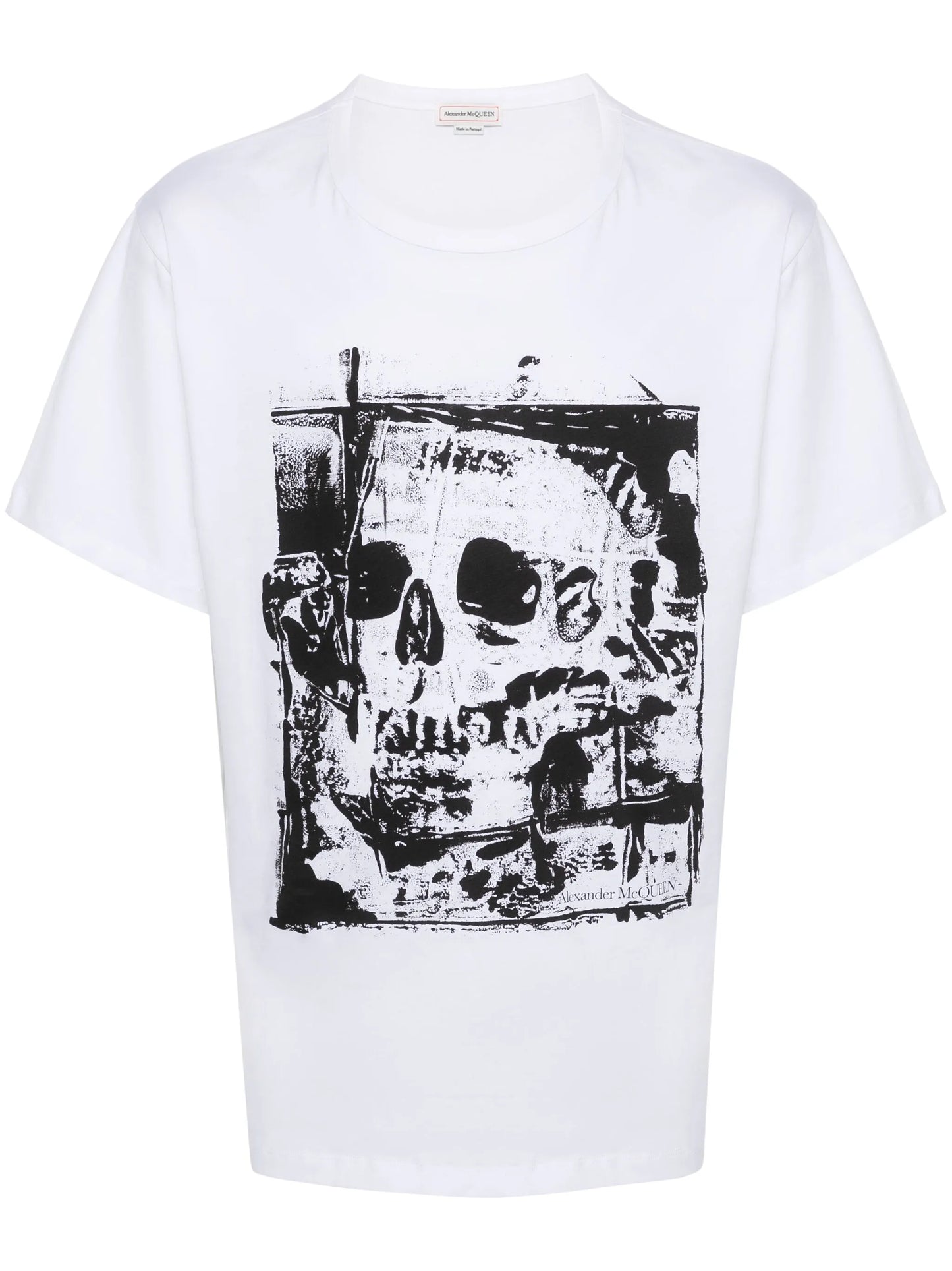 skull-print T-shirt