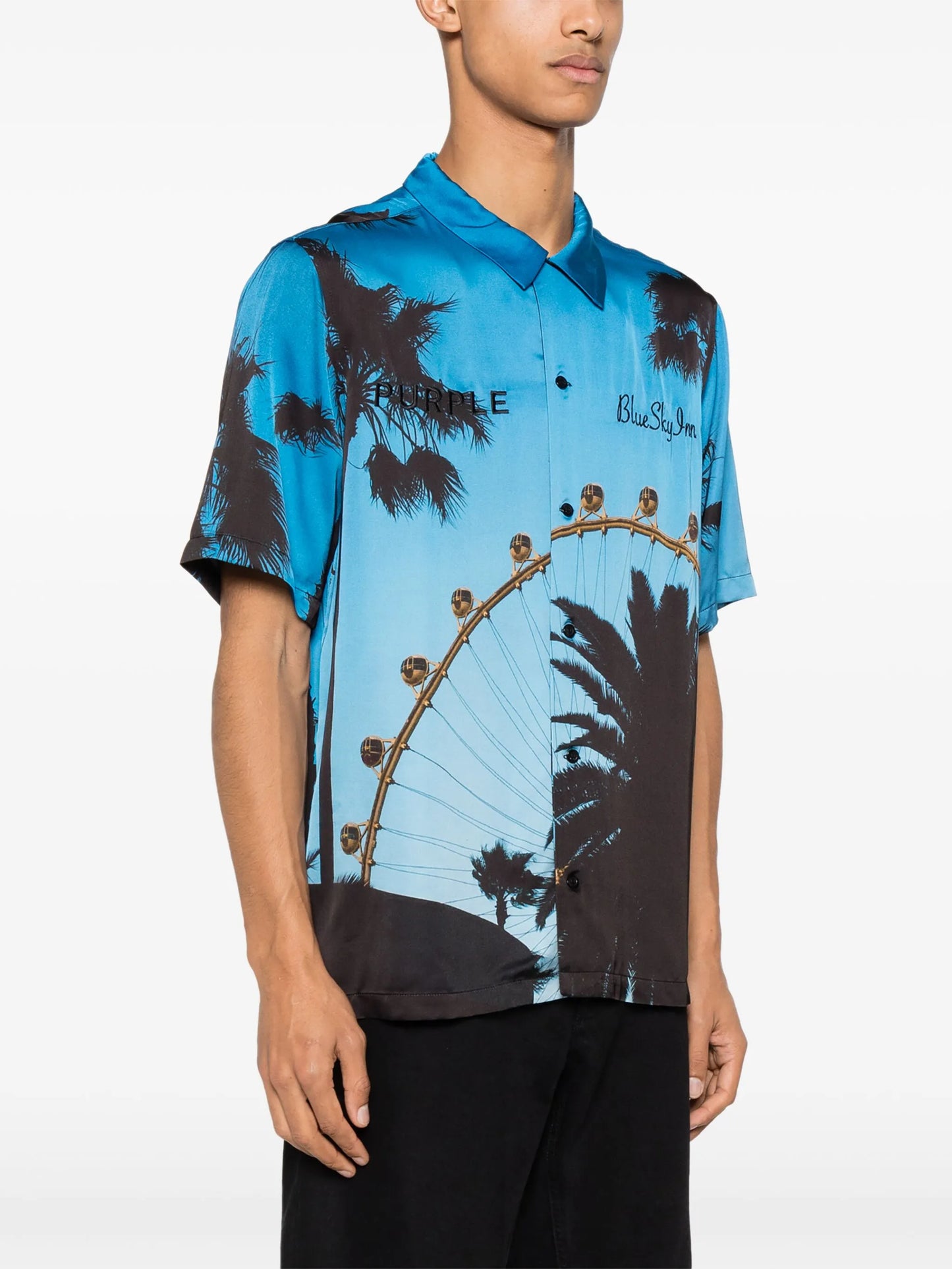 logo-embroidered shirt