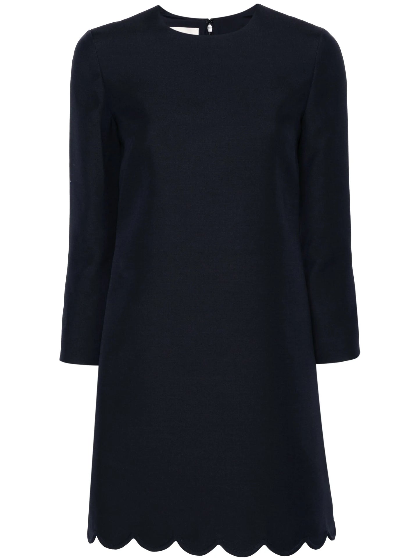 virgin wool-blend shift minidress