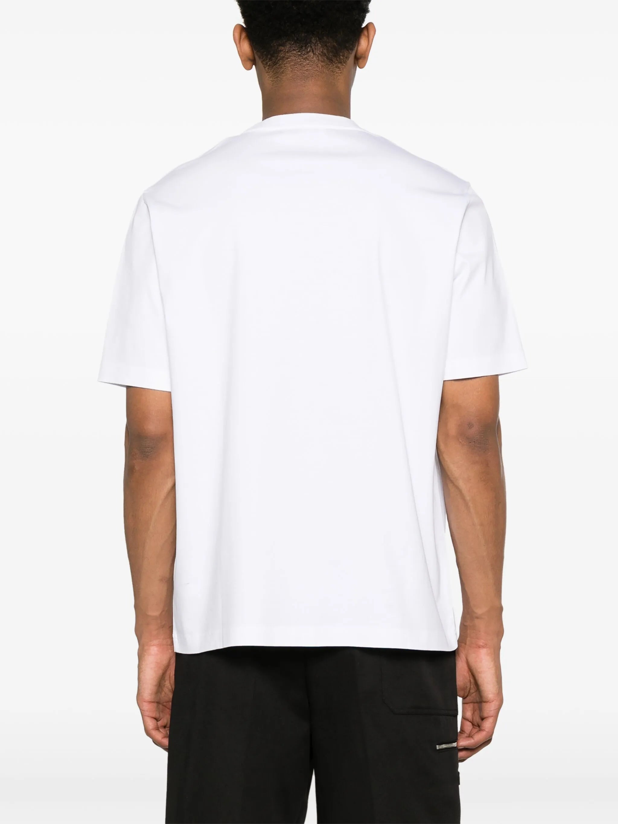 logo-embroidered cotton T-shirt