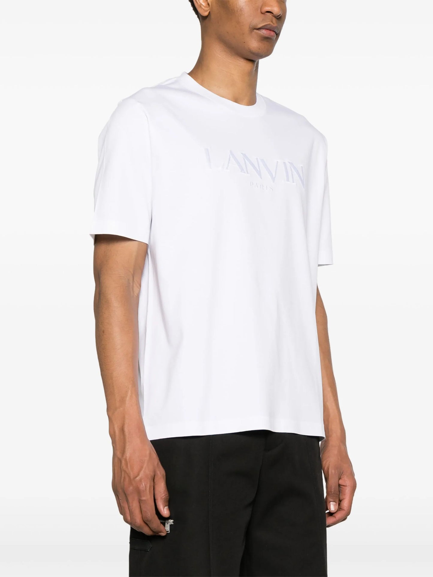logo-embroidered cotton T-shirt