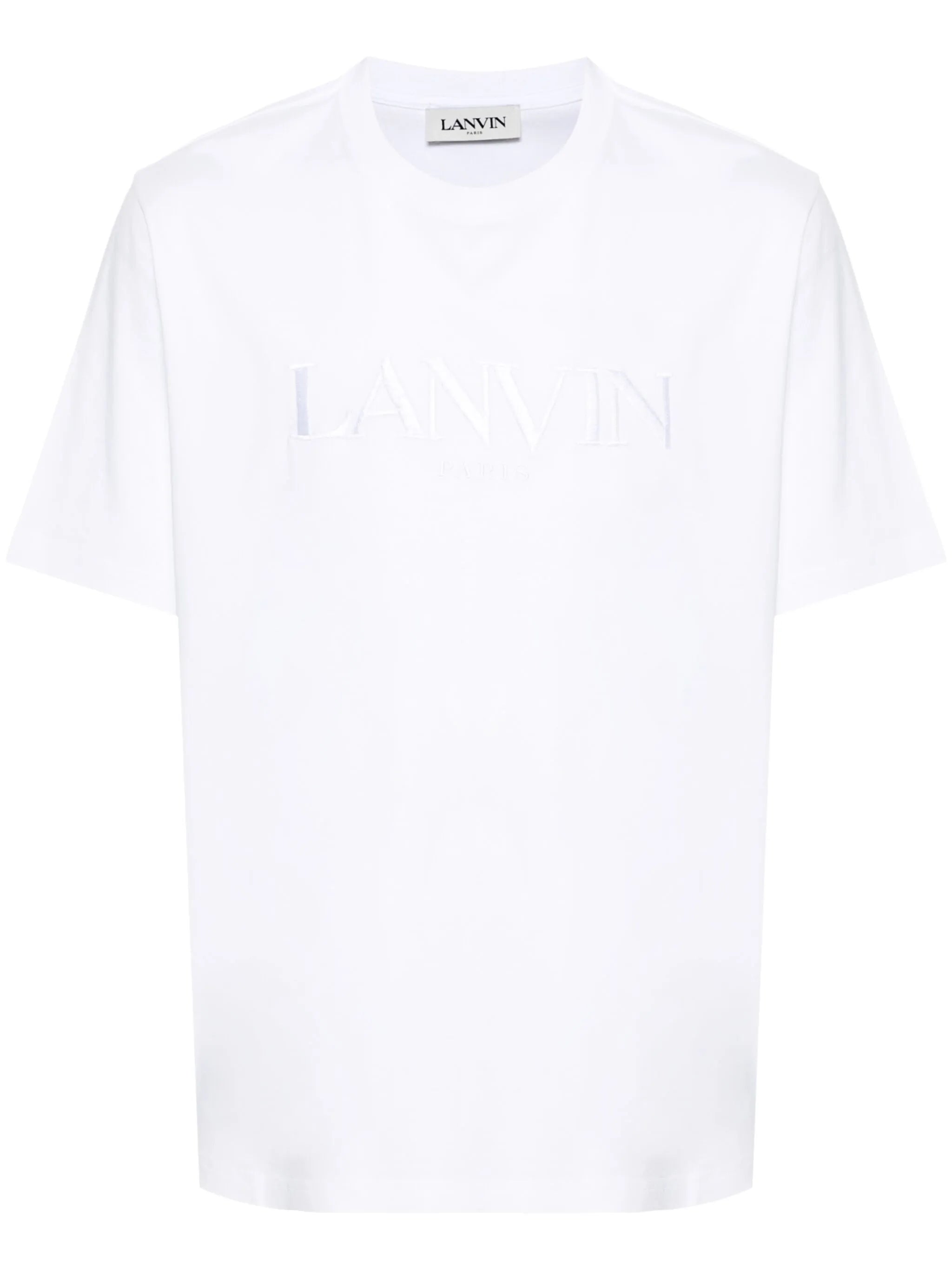 logo-embroidered cotton T-shirt