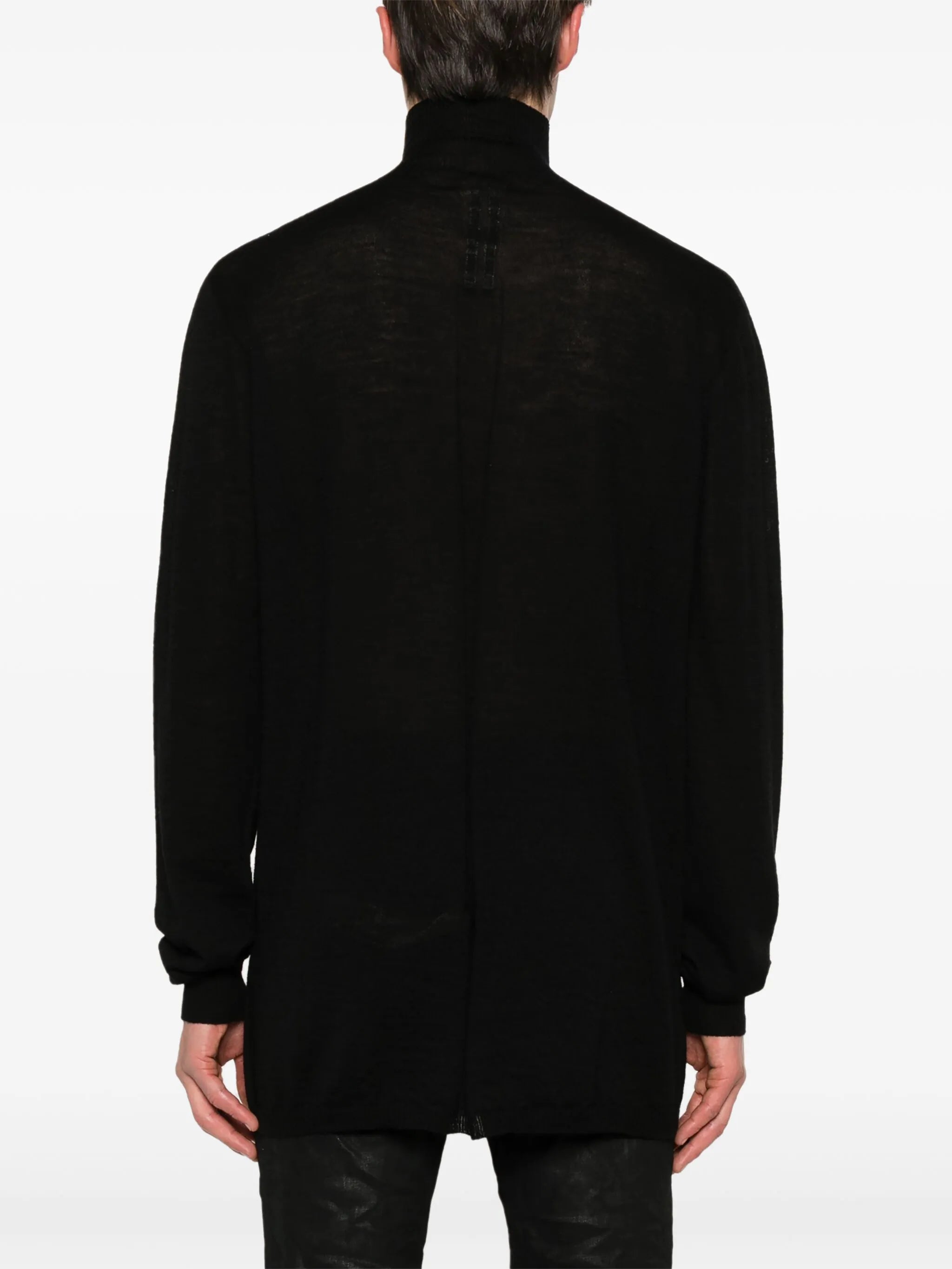 high-neck wool jumper
