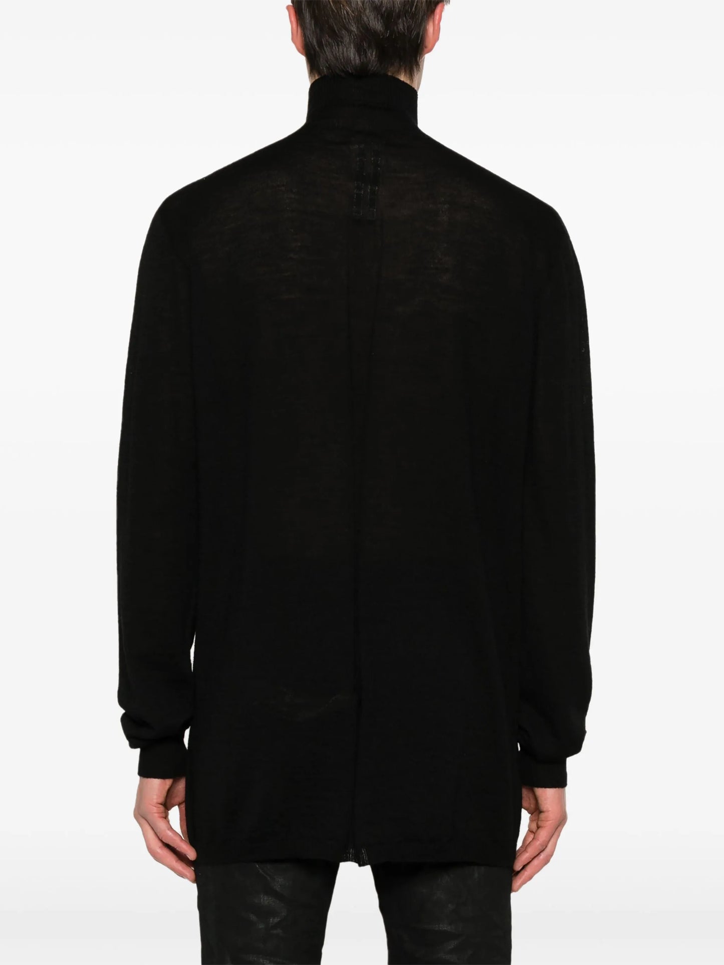 high-neck wool jumper