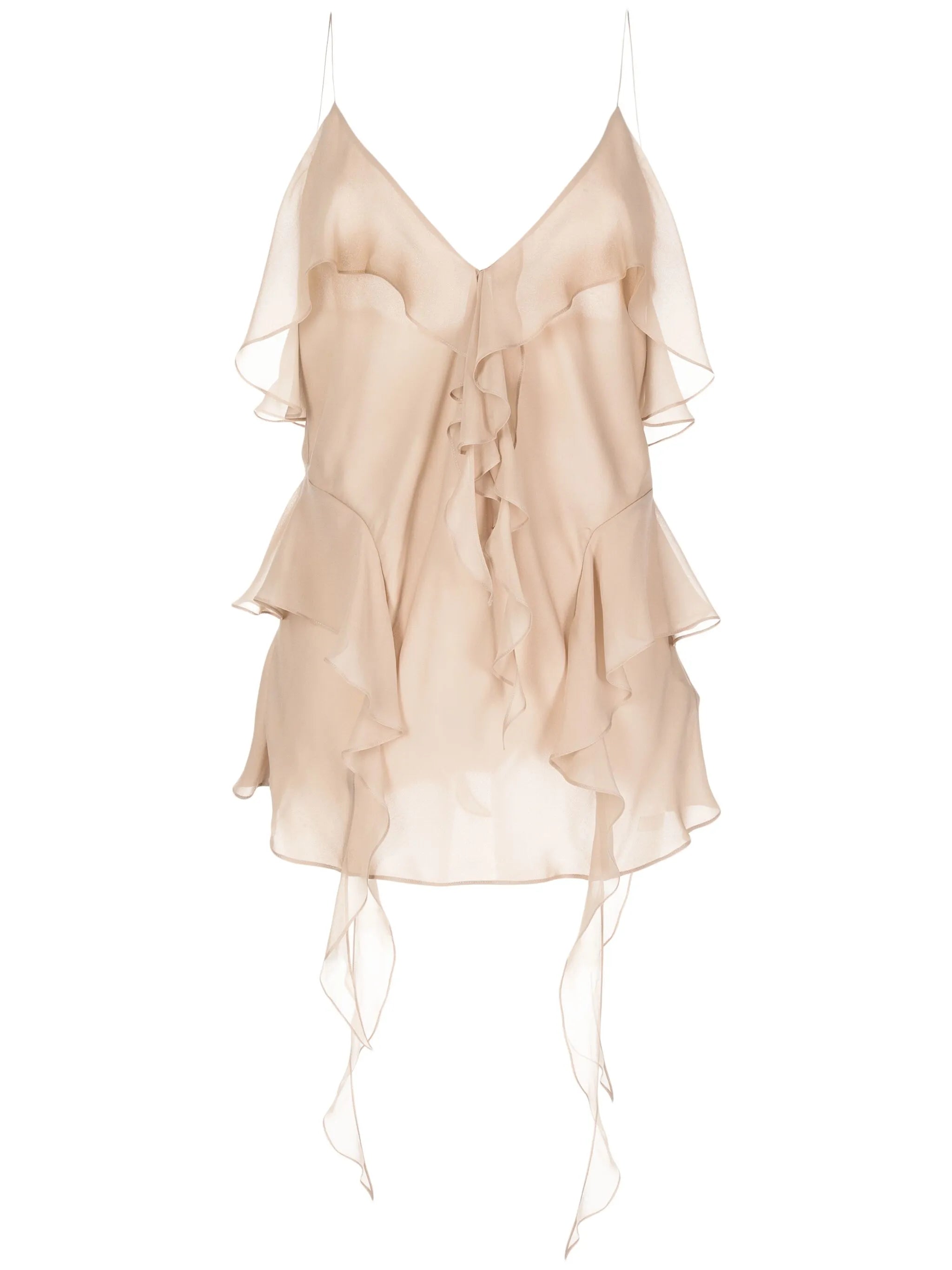 draped silk top