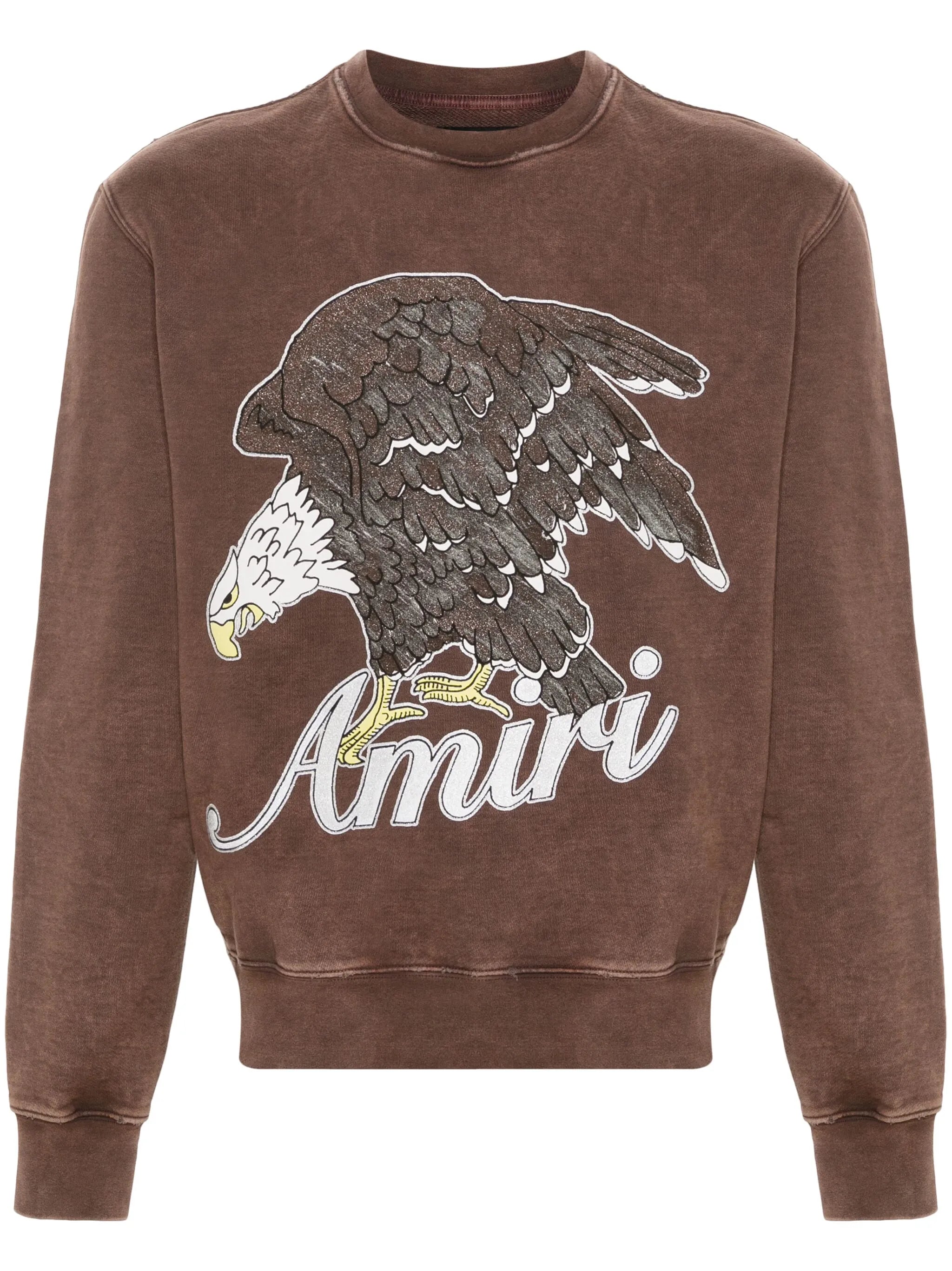 Eagle-print cotton sweatshirt