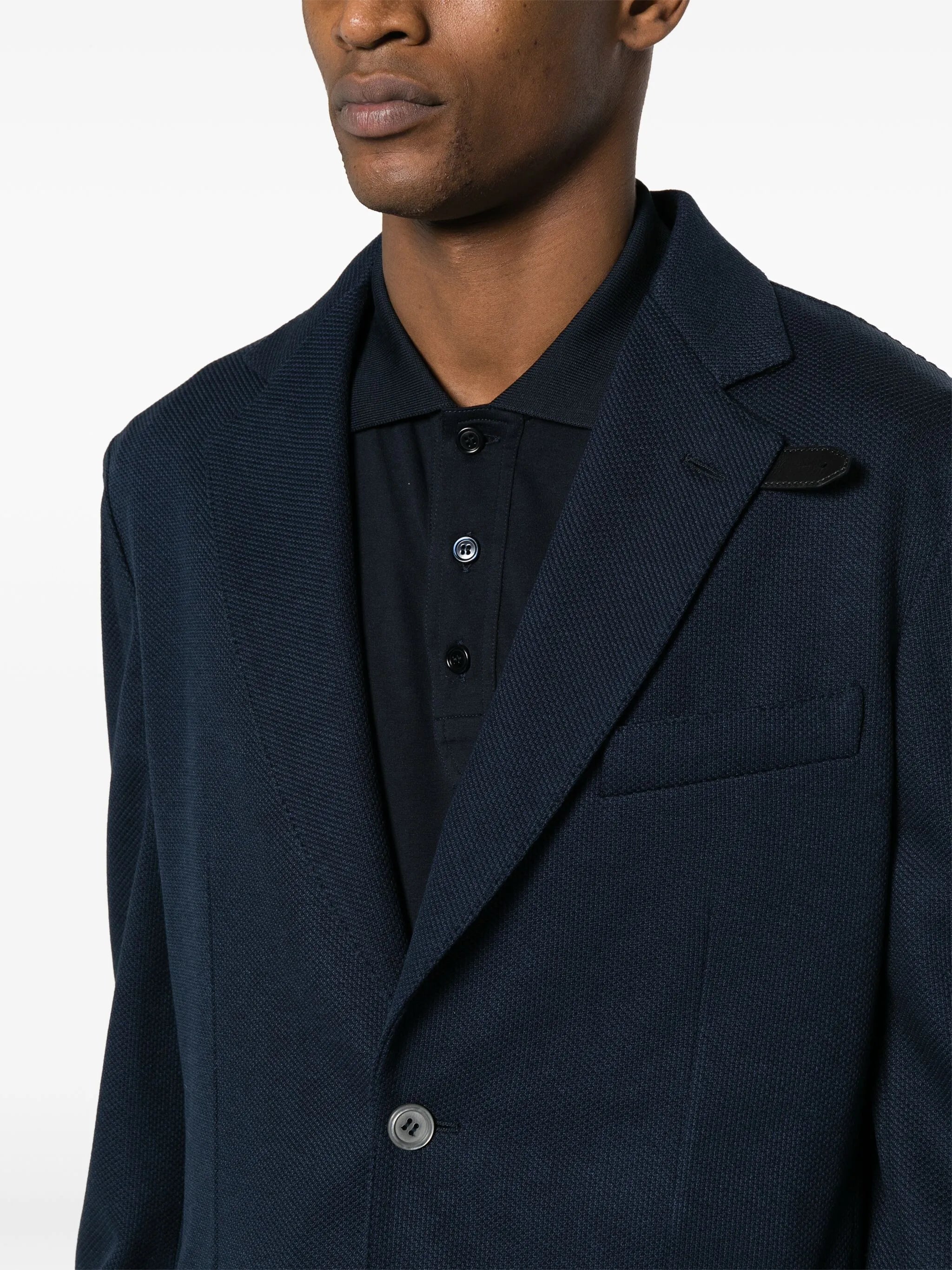 silk-blend knitted blazer