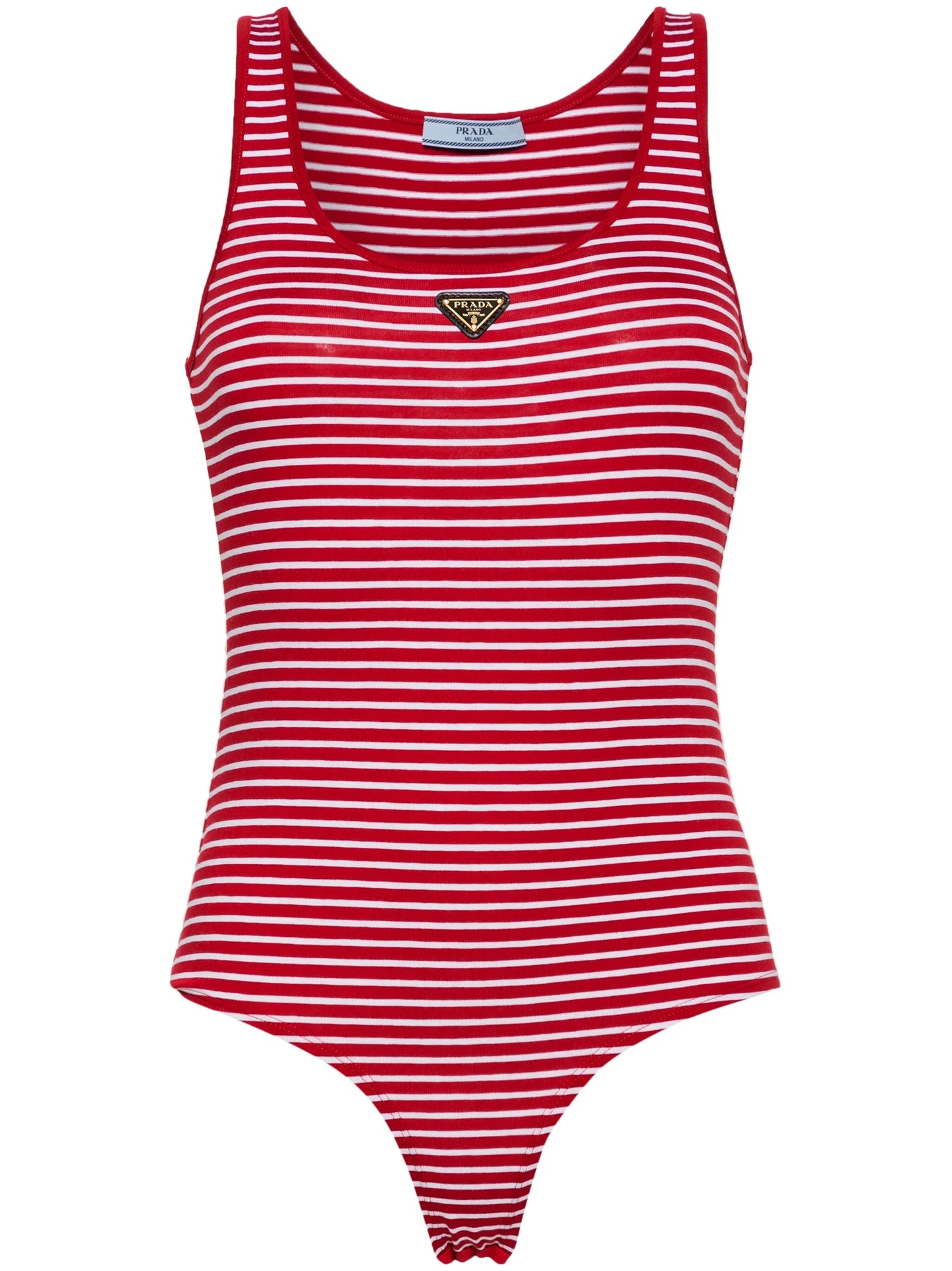 striped logo-appliqué bodysuit